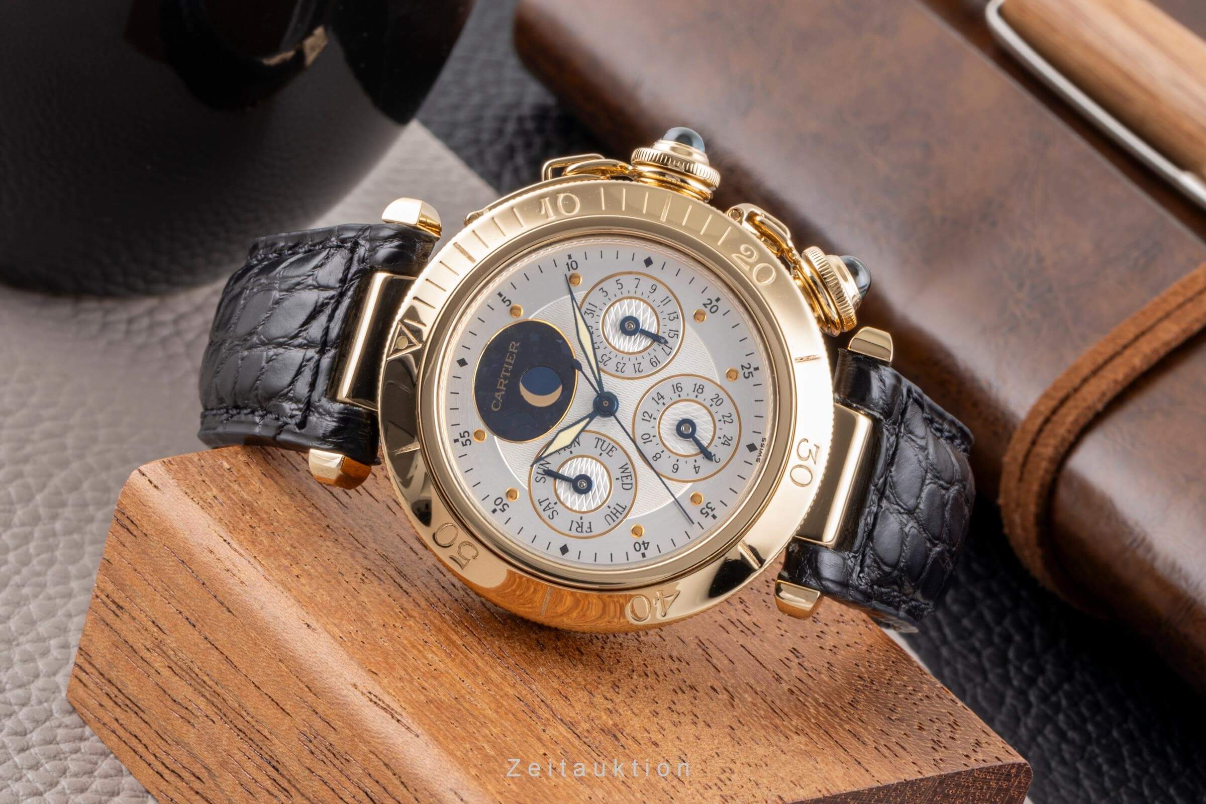 Cartier Pasha oro 18 ct automatismo orologio da uomo W3008751  [2500125]