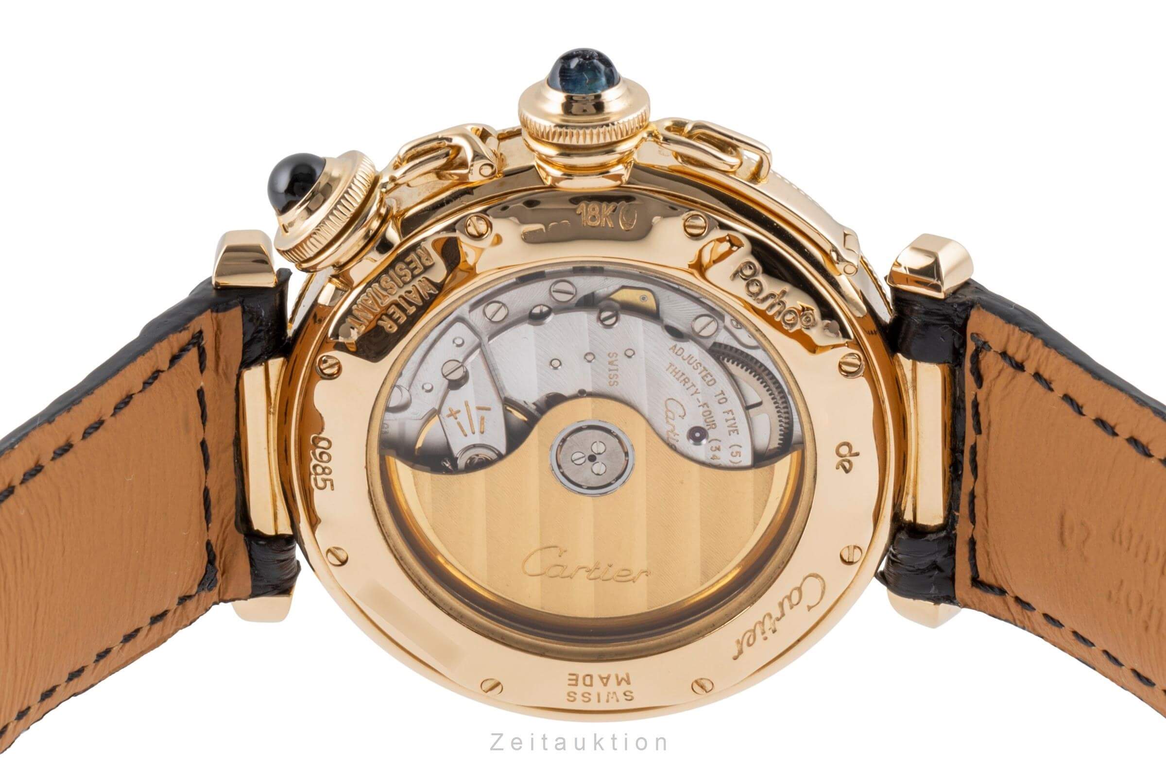Cartier Pasha oro 18 ct automatismo orologio da uomo W3008751  [2500125]