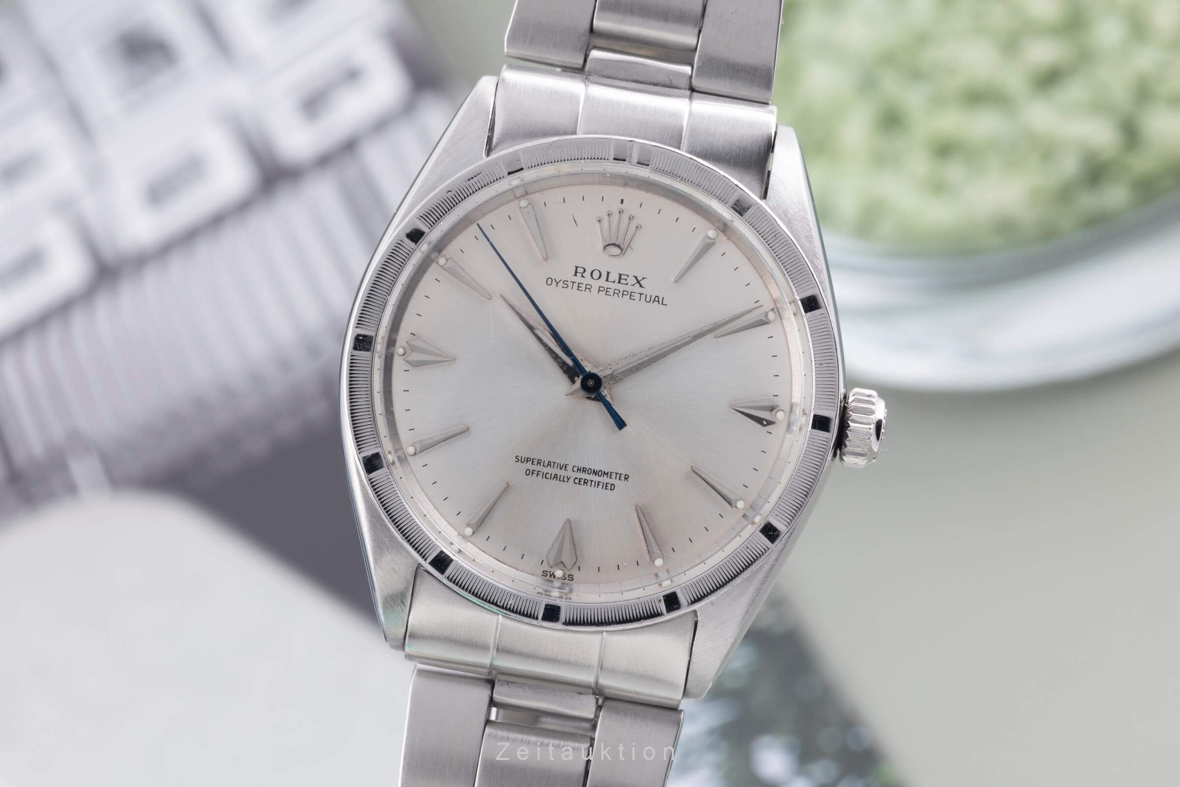 Rolex Oyster Perpetual acier automatique montre pour hommes 1007 Vintage  [2500156]