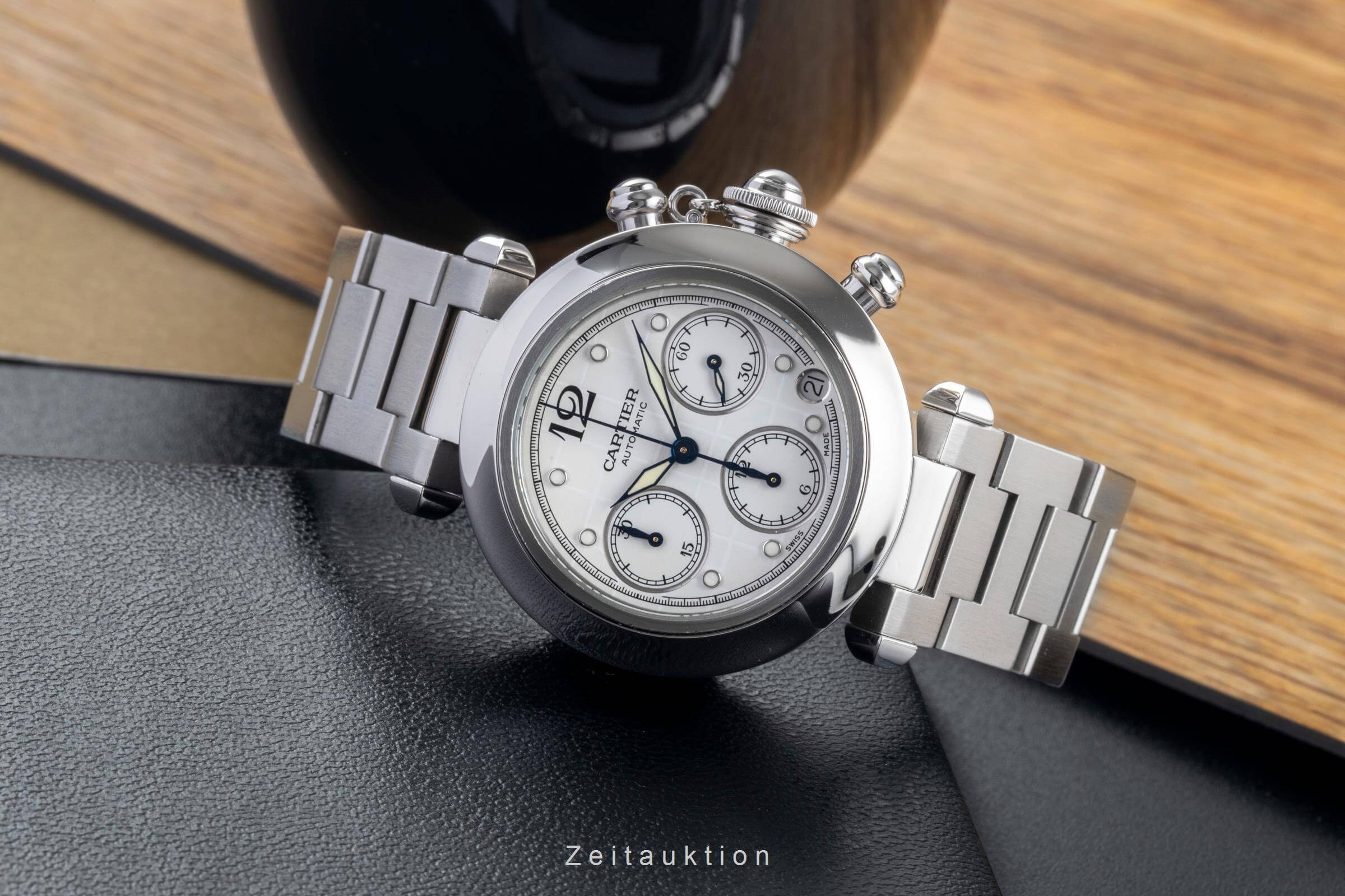 Cartier Pasha cronografo acciaio automatismo orologio da uomo W31039M7 2412 LP: 7200EUR  [2500177]