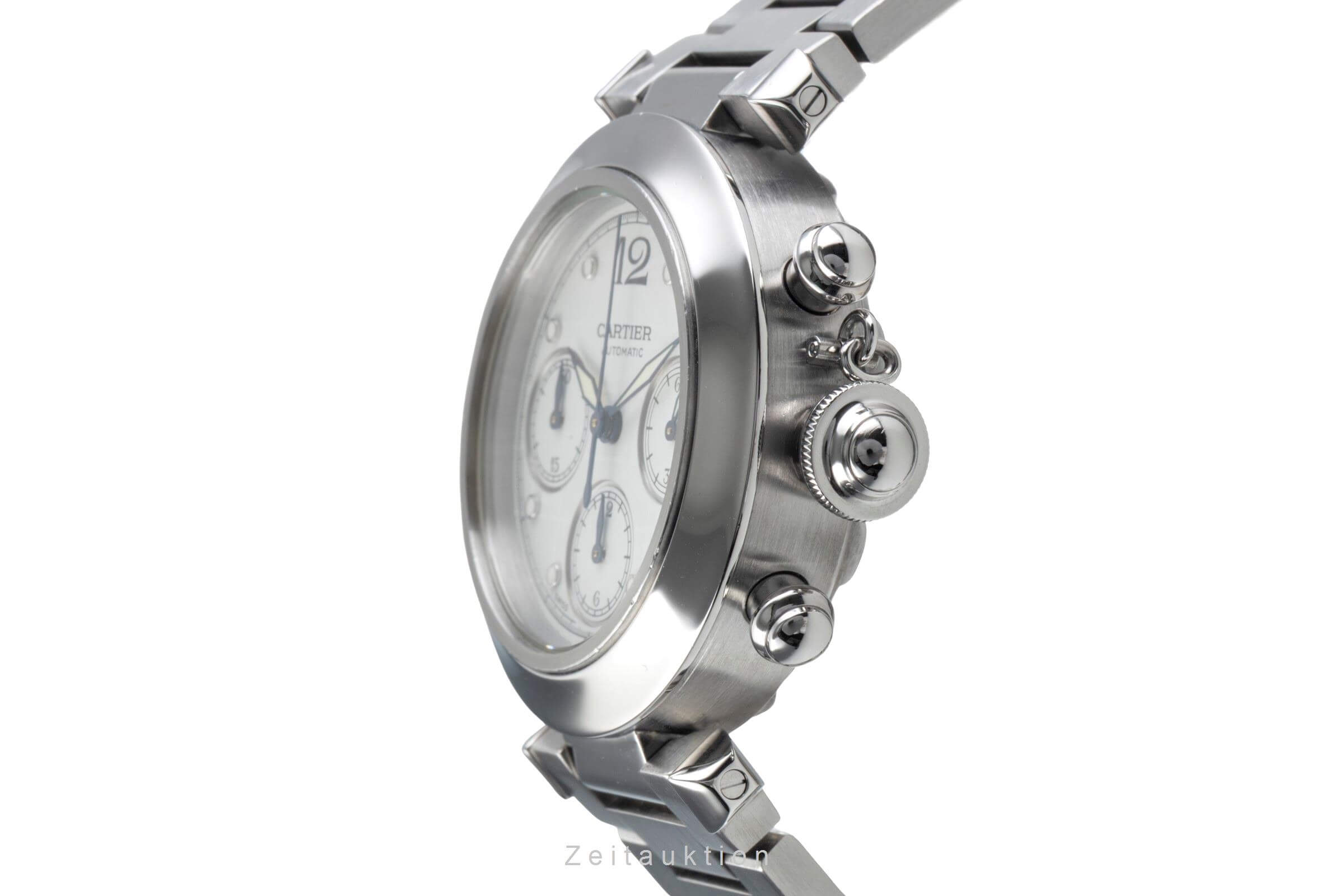 Cartier Pasha cronografo acciaio automatismo orologio da uomo W31039M7 2412 LP: 7200EUR  [2500177]