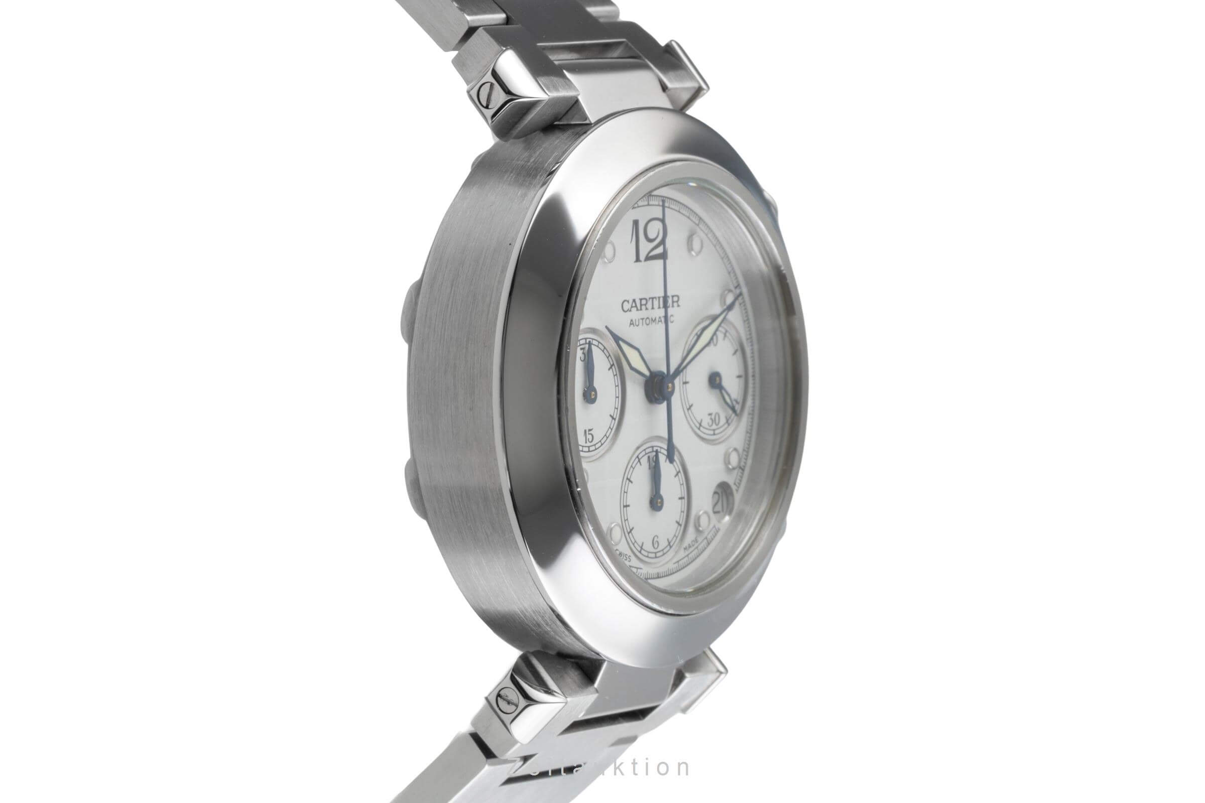 Cartier Pasha cronografo acciaio automatismo orologio da uomo W31039M7 2412 LP: 7200EUR  [2500177]