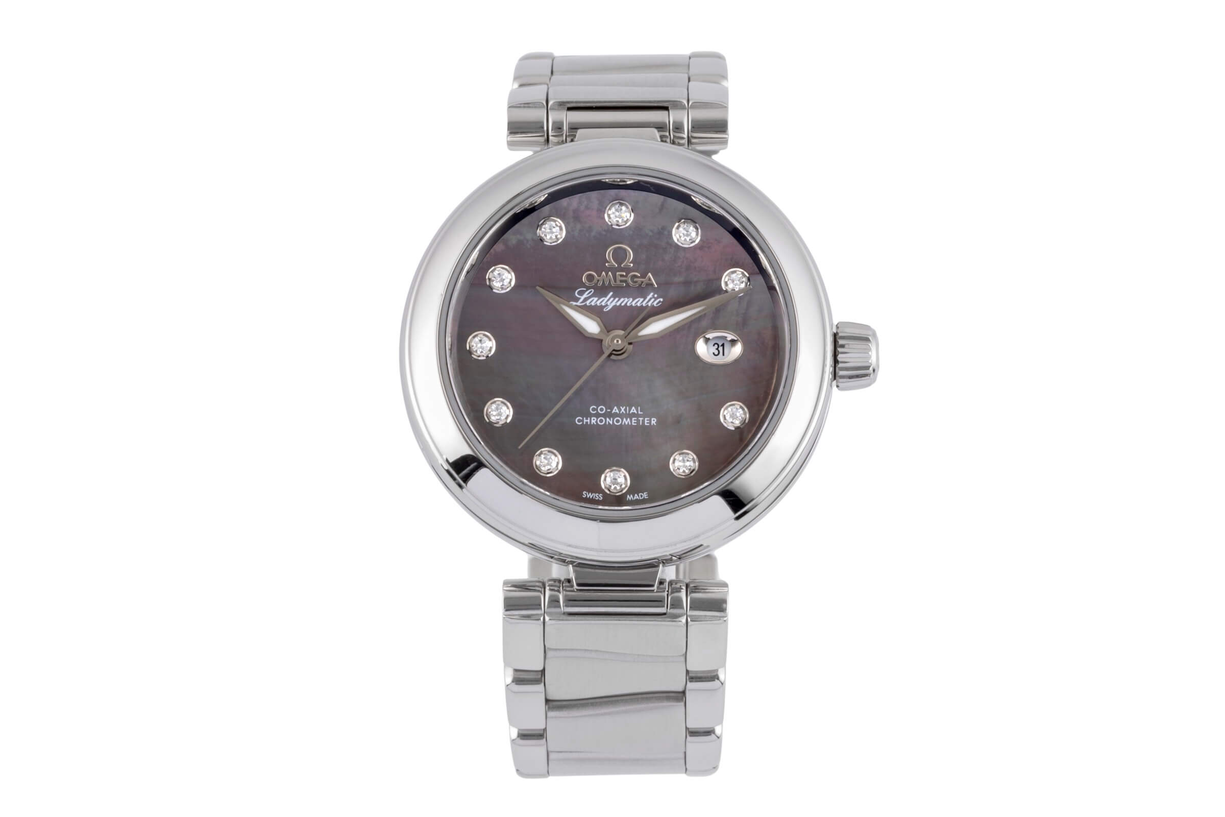 Omega Ladymatic acero automático reloj para damas  425.30.34.20.57.004 LP: 9500EUR  [2500184]