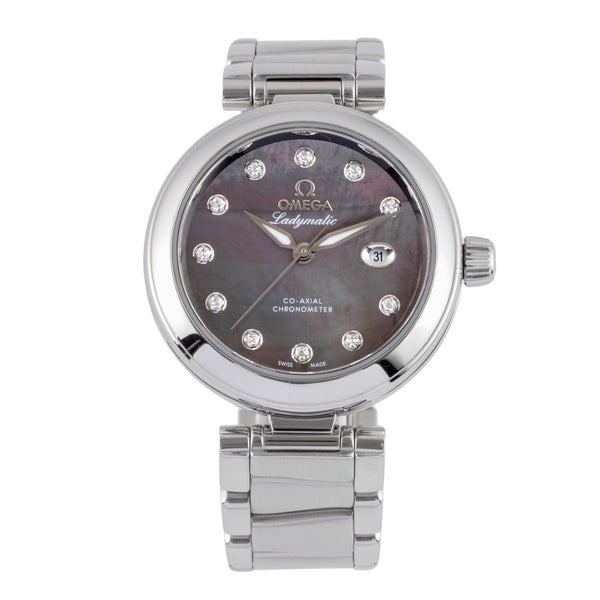 Omega Ladymatic acero automático reloj para damas  425.30.34.20.57.004 LP: 9500EUR  [2500184]