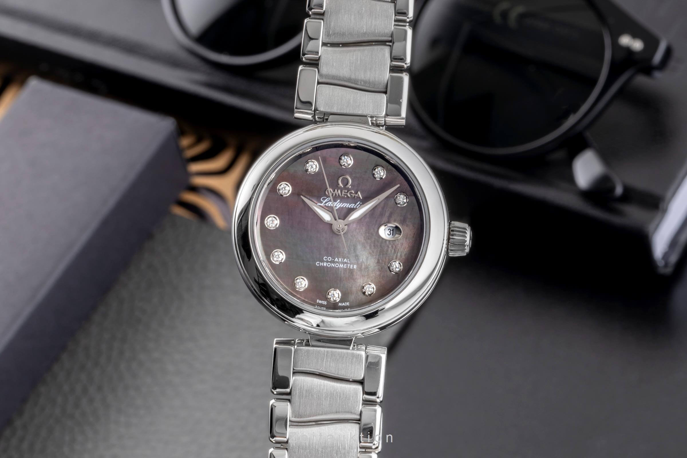 Omega Ladymatic acero automático reloj para damas  425.30.34.20.57.004 LP: 9500EUR  [2500184]