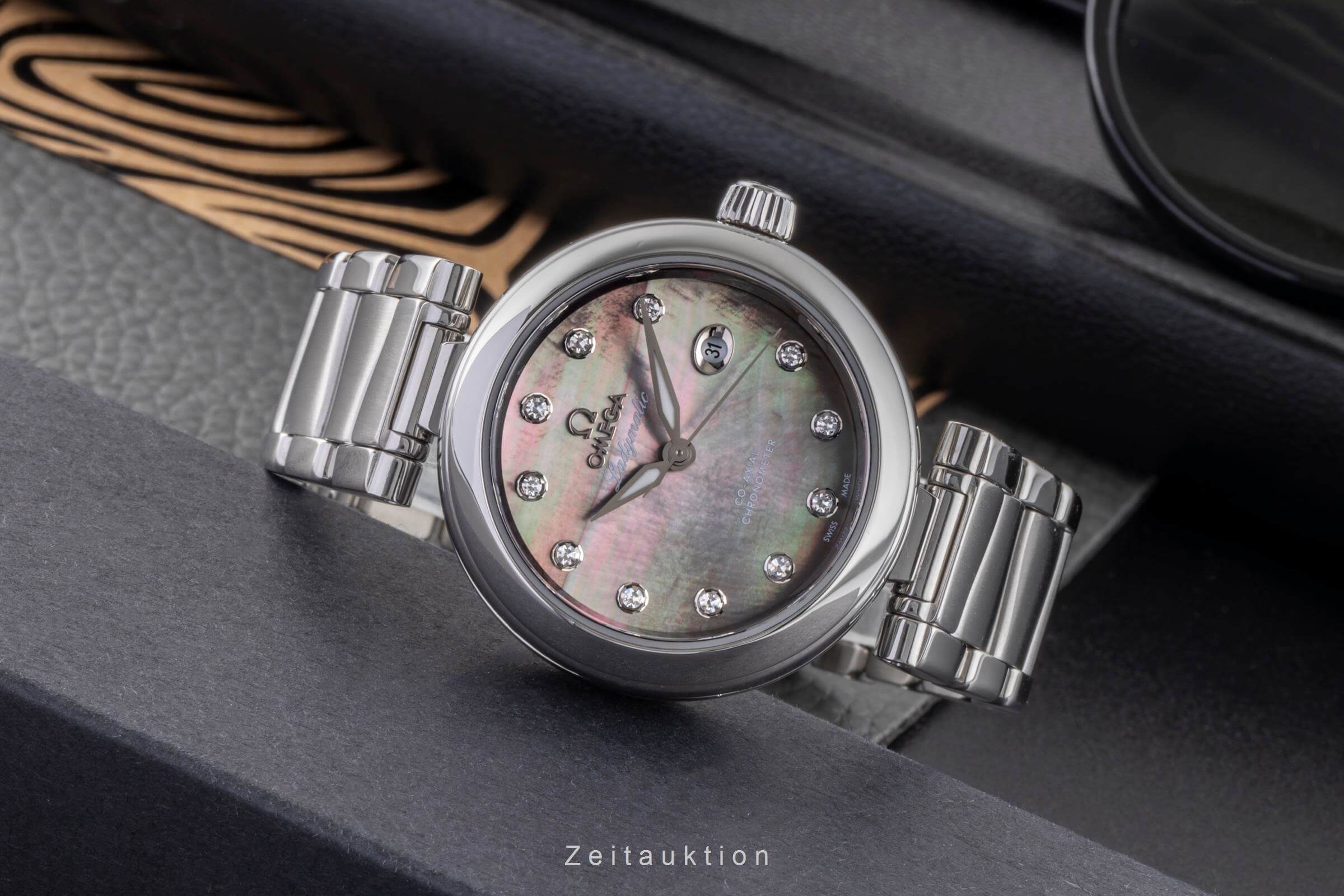 Omega Ladymatic acero automático reloj para damas  425.30.34.20.57.004 LP: 9500EUR  [2500184]