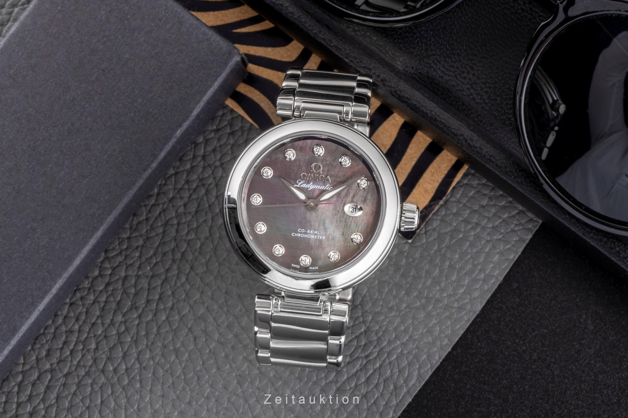 Omega Ladymatic acero automático reloj para damas  425.30.34.20.57.004 LP: 9500EUR  [2500184]