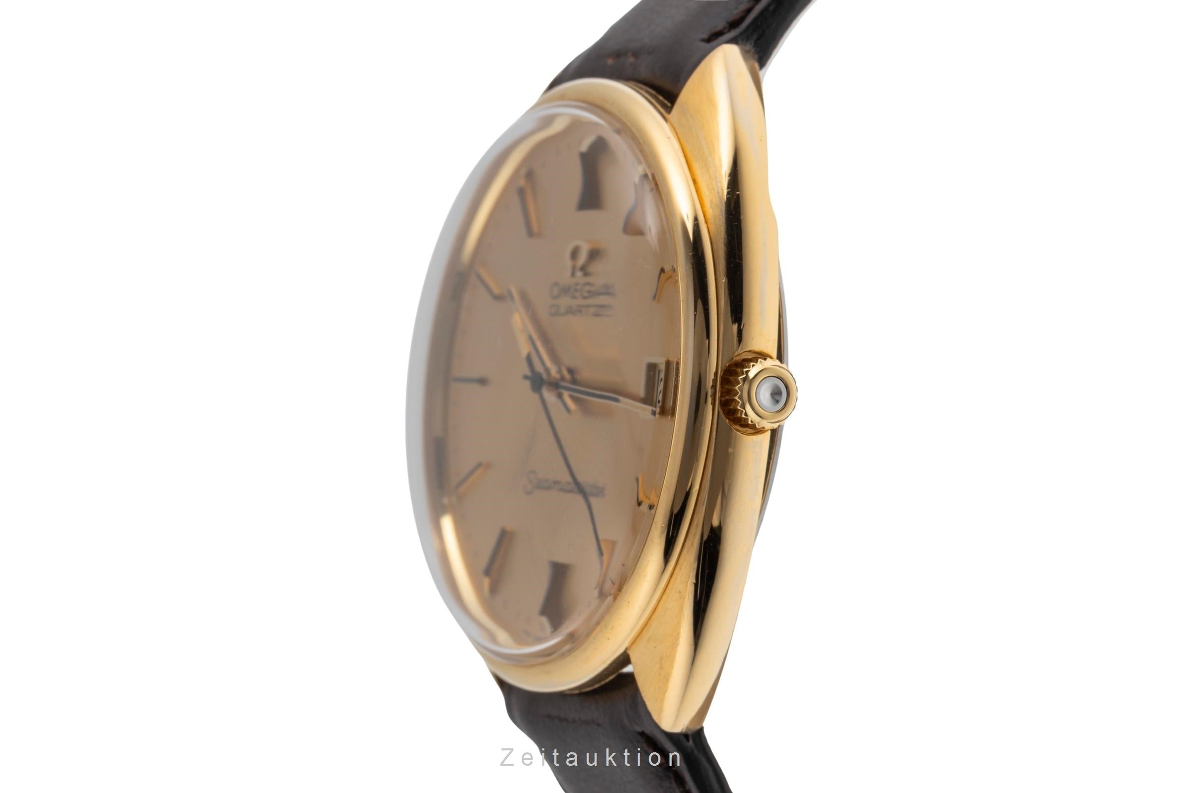 Omega Seamaster gold-plated quartz men's watch 196.0078  [2500186]