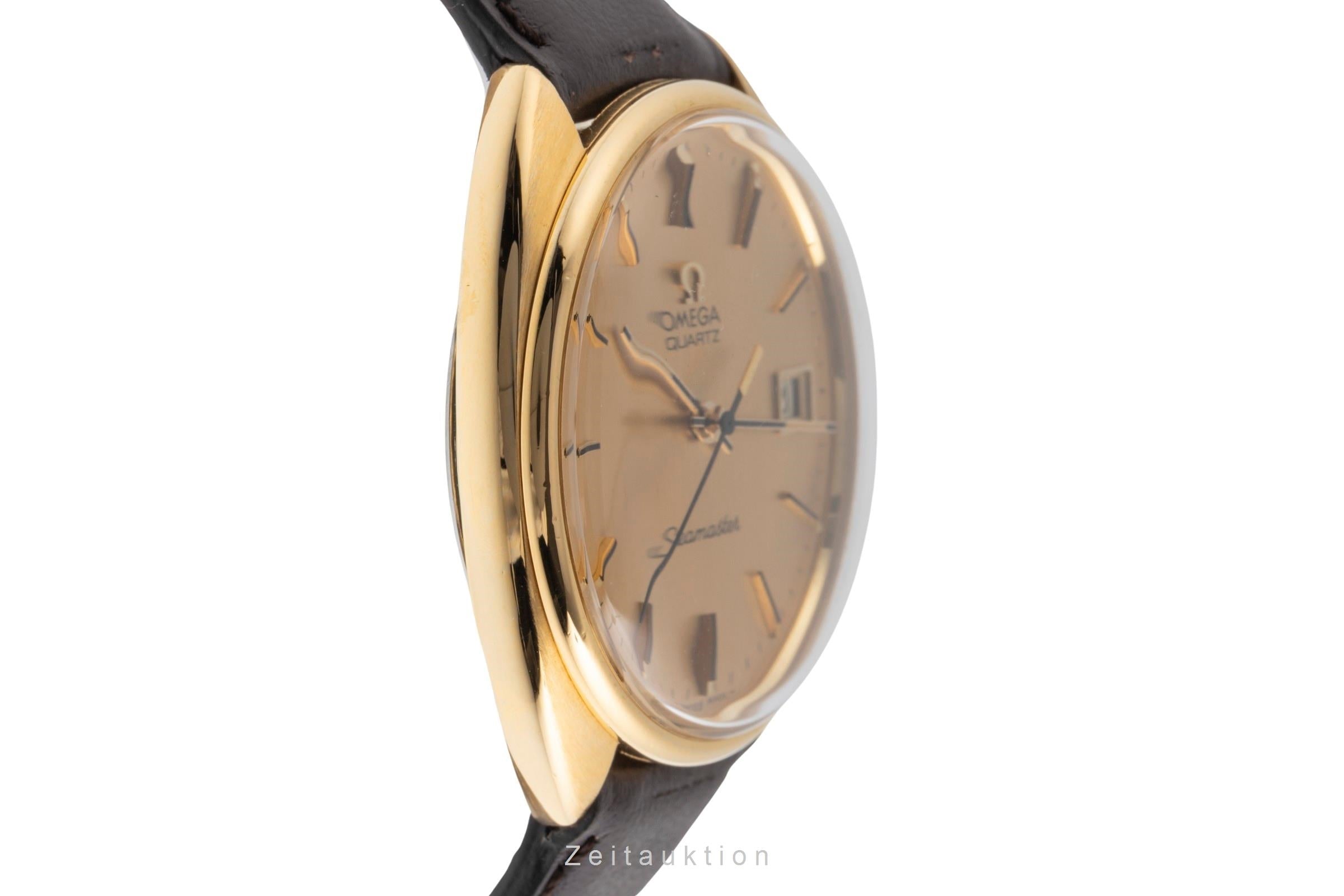 Omega Seamaster gold-plated quartz men's watch 196.0078  [2500186]