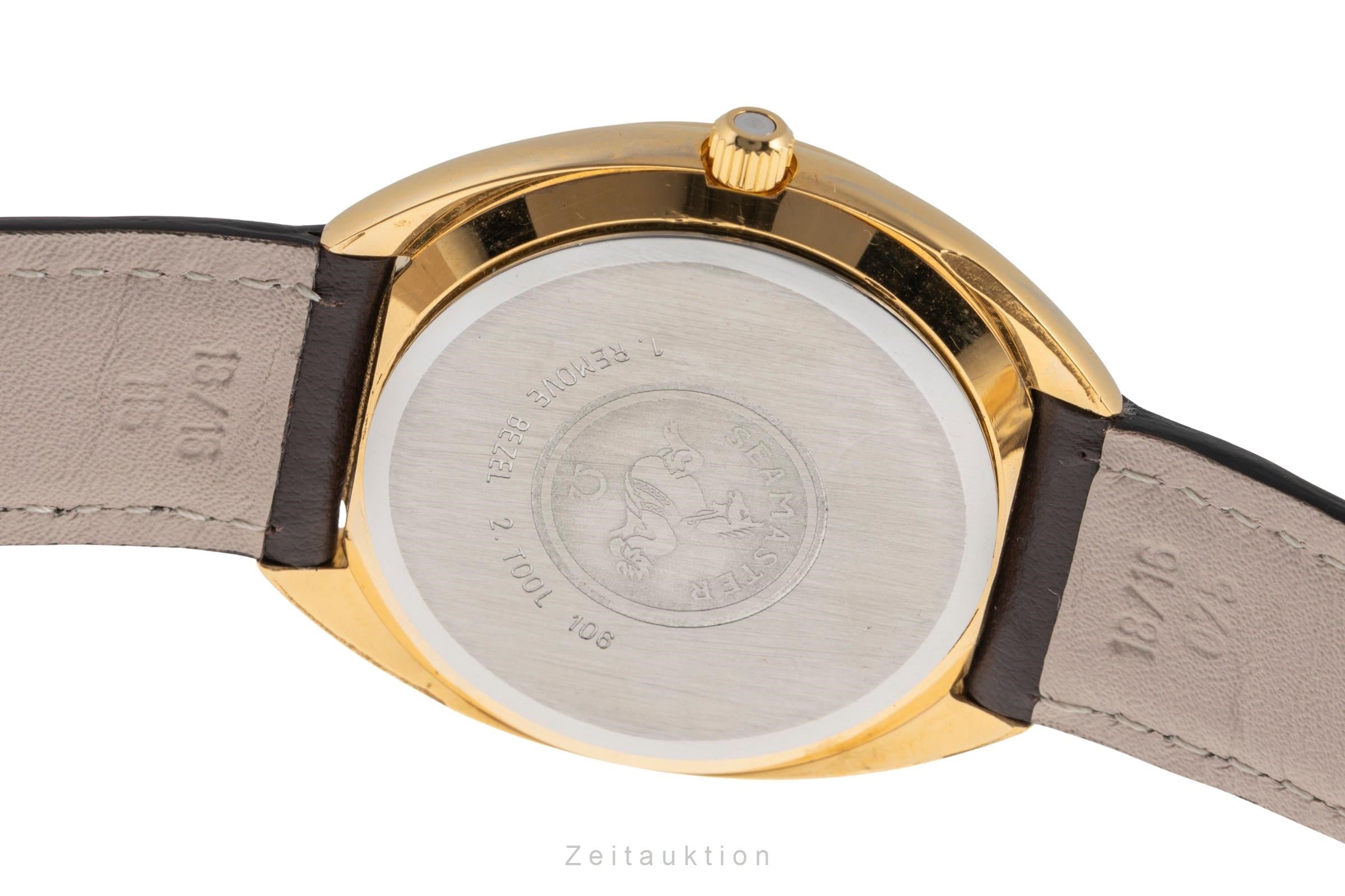 Omega Seamaster gold-plated quartz men's watch 196.0078  [2500186]