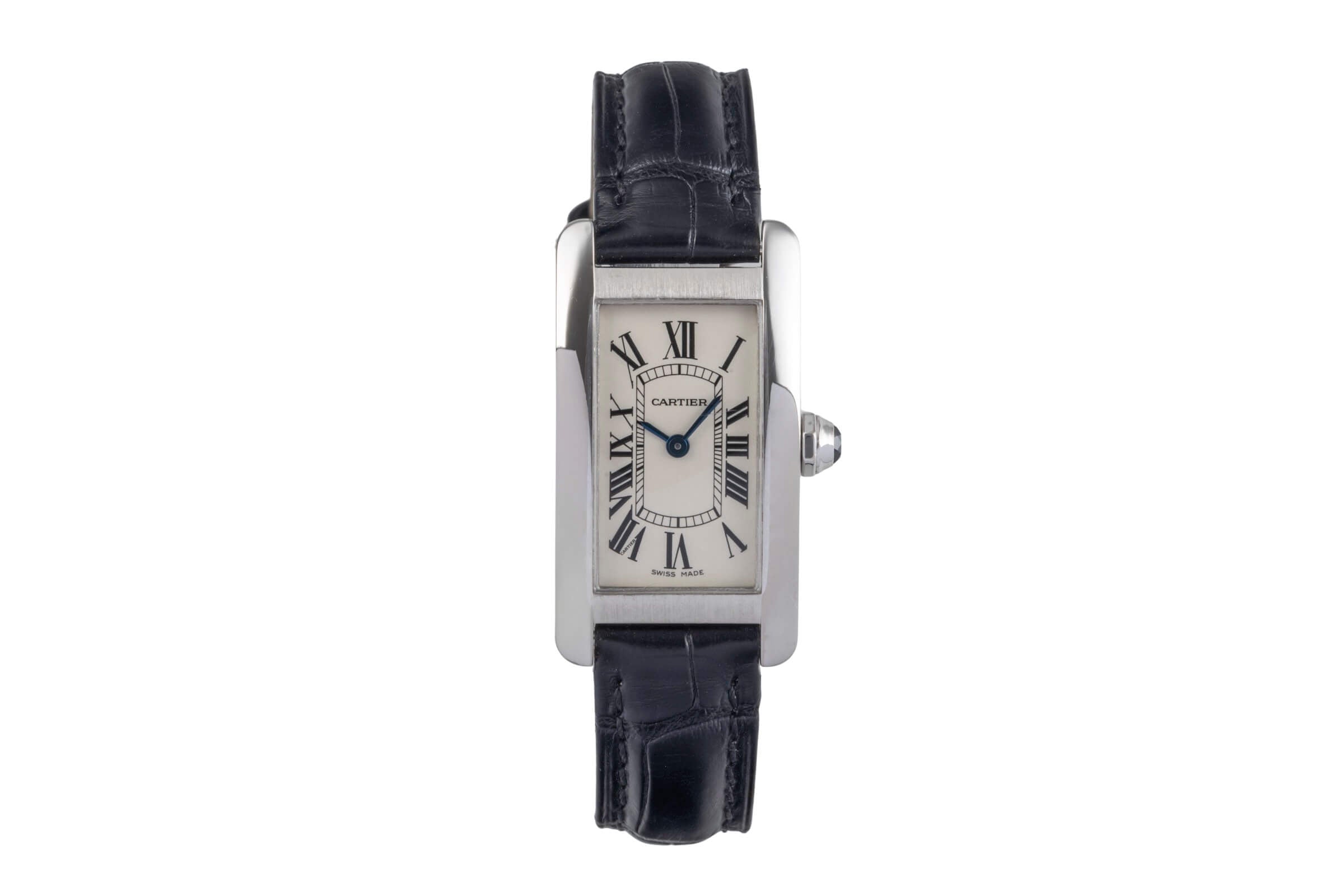 Cartier Tank Américaine Lady 18K Weissgold Damenuhr Gold Ref. W2601956 Klassiker [2500189]