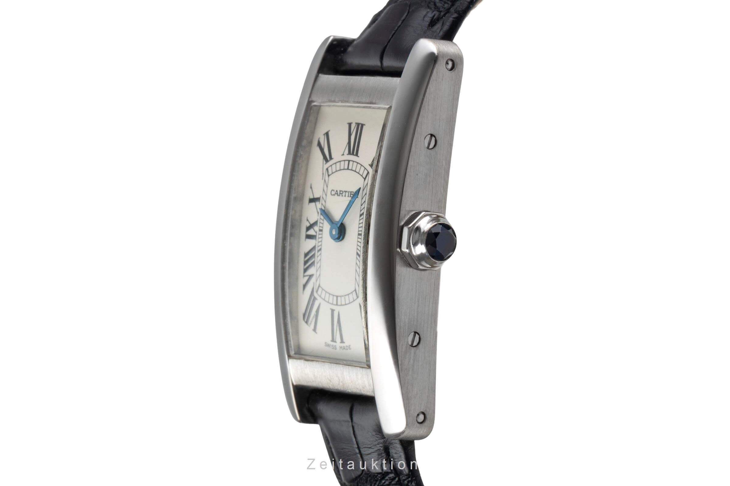 Cartier Tank Américaine Lady 18K Weissgold Damenuhr Gold Ref. W2601956 Klassiker [2500189]