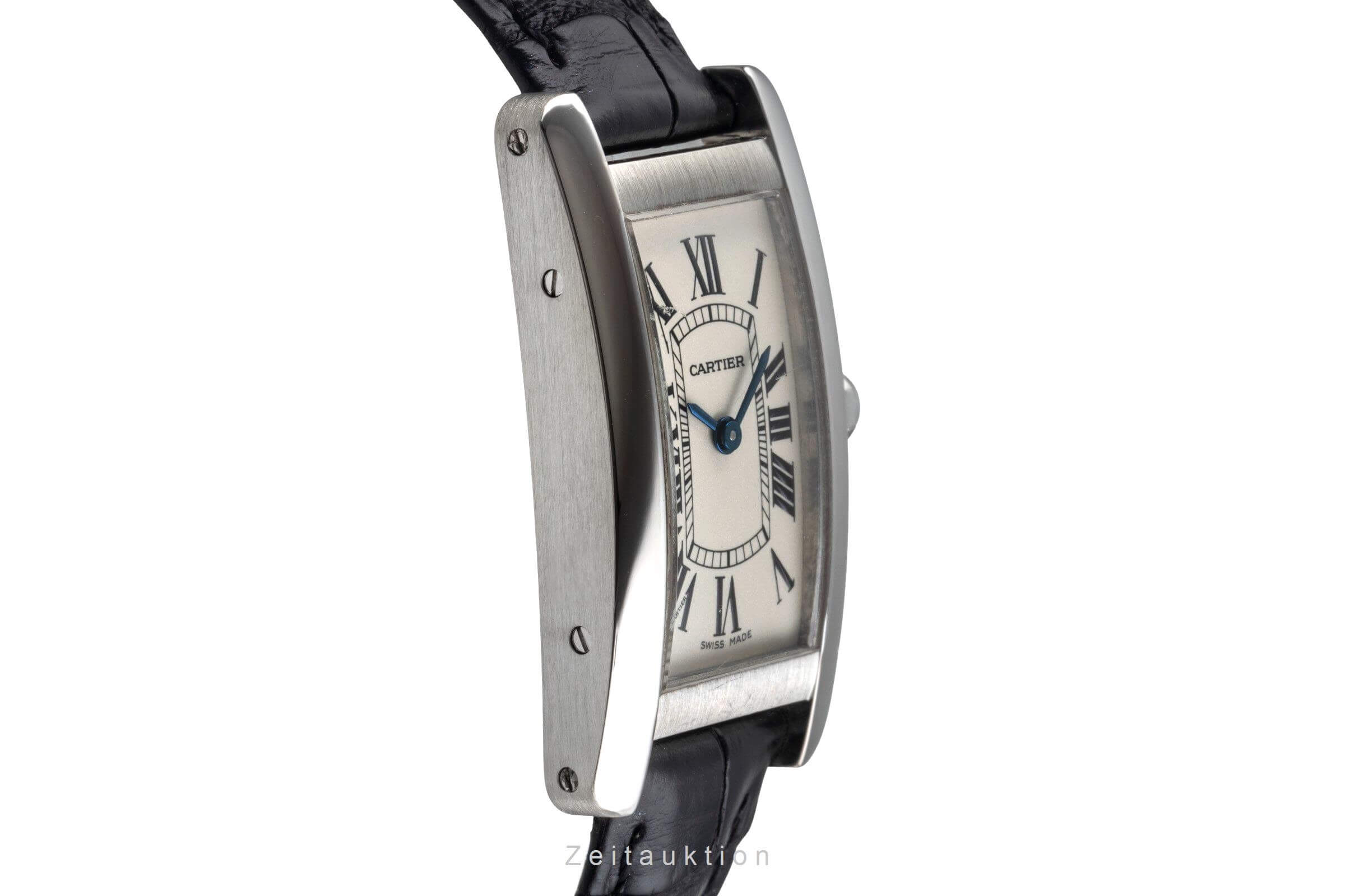 Cartier Tank Américaine Lady 18K Weissgold Damenuhr Gold Ref. W2601956 Klassiker [2500189]