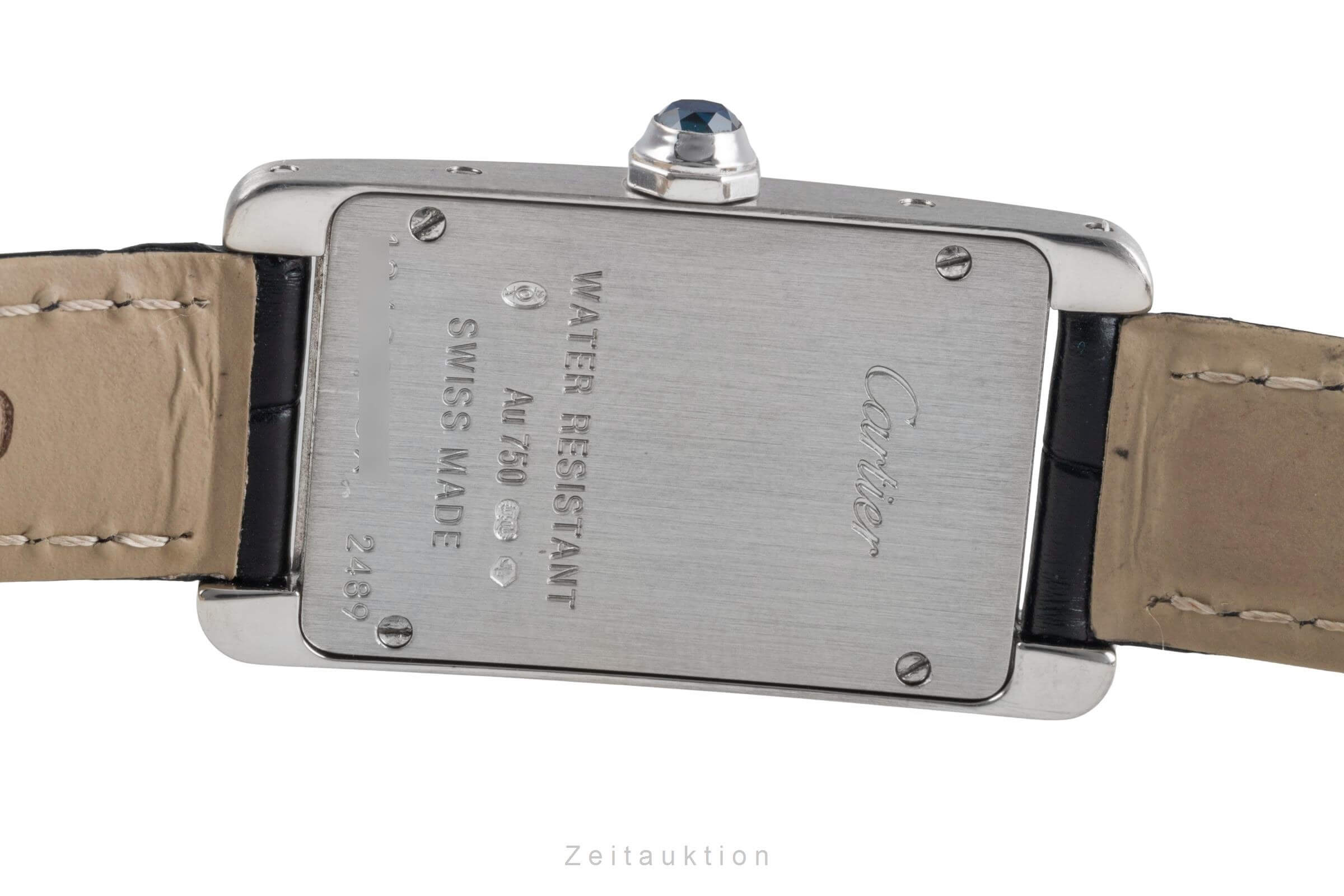 Cartier Tank Américaine Lady 18K Weissgold Damenuhr Gold Ref. W2601956 Klassiker [2500189]