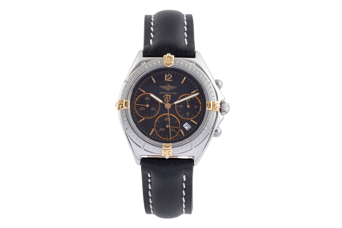 Breitling Sextant chronograph steel / gold quartz men's watch B55045  [2500223]
