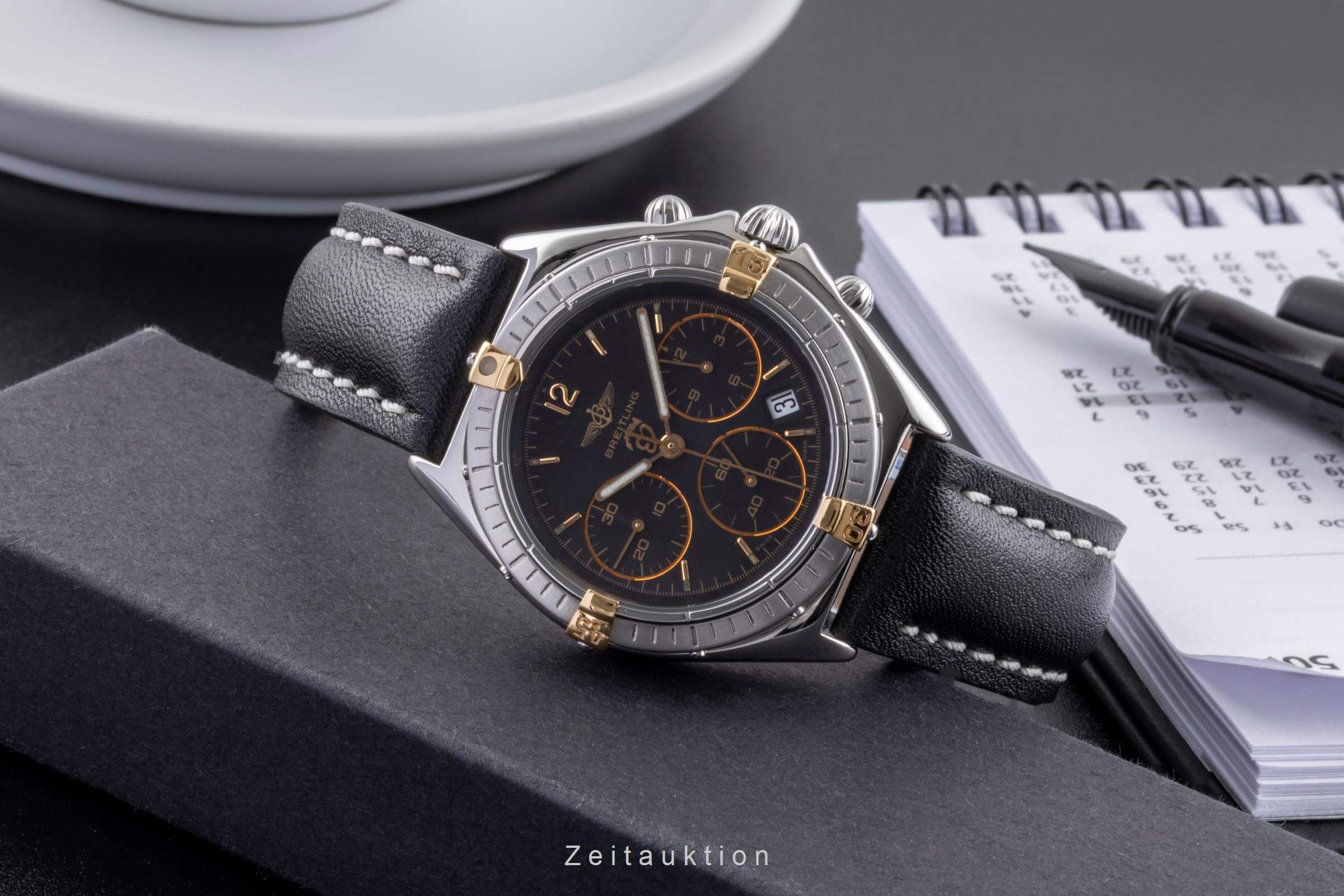 Breitling Windrider Chronograph Sextant Stahl /vergoldet Herrenuhr Ref. B55045 [2500223]