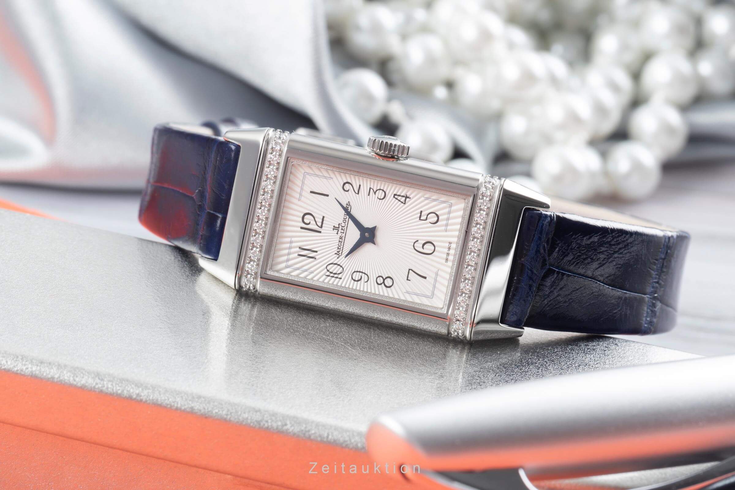 Jaeger LeCoultre Reverso acero cuarzo reloj para damas  Q3288420, 201.8.47  [2500259]