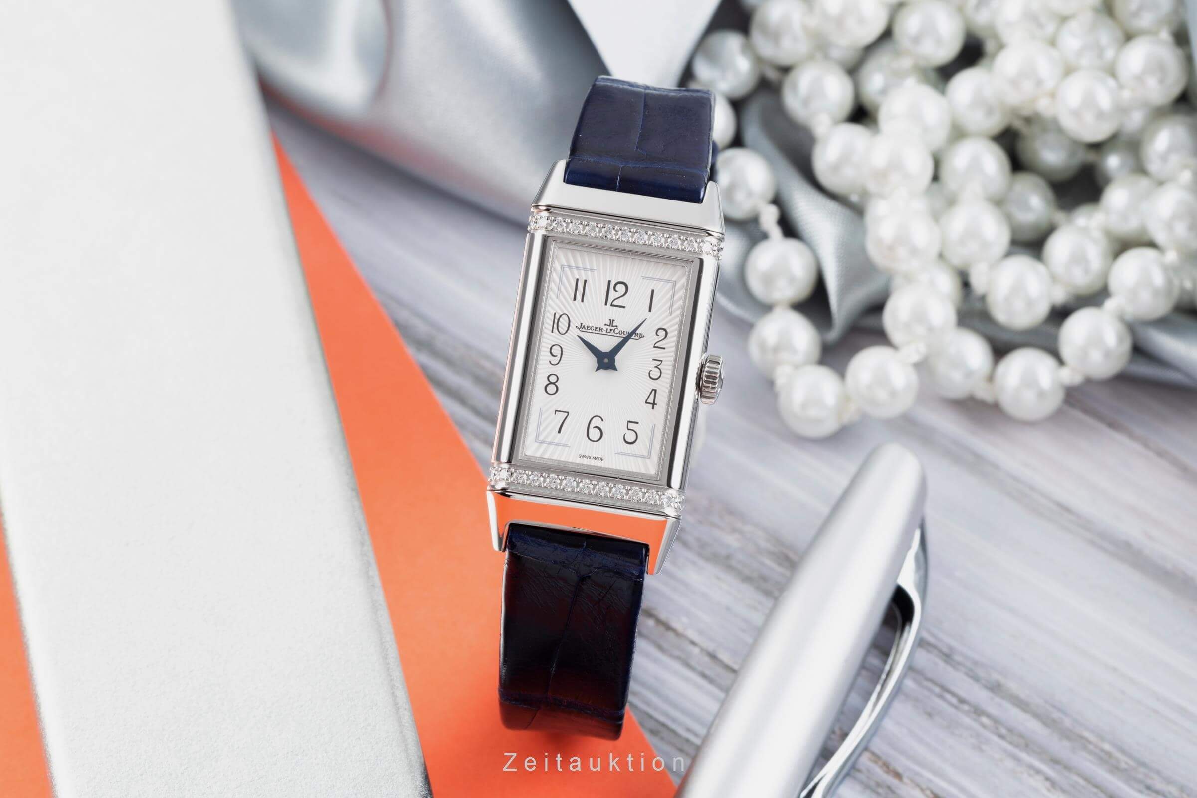 Jaeger LeCoultre Reverso acero cuarzo reloj para damas  Q3288420, 201.8.47  [2500259]