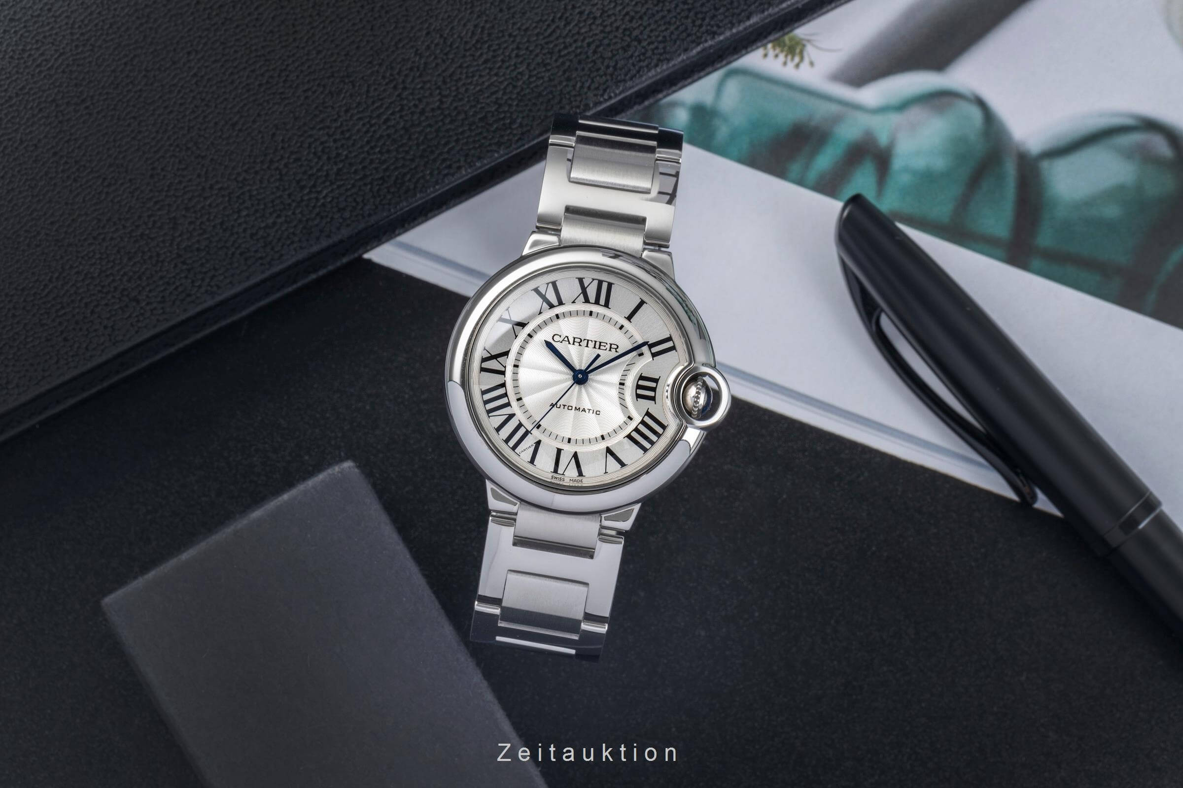 Cartier Ballon Bleu de Cartier steel automatic men's watch 4372, WSBB0048  [2500262]