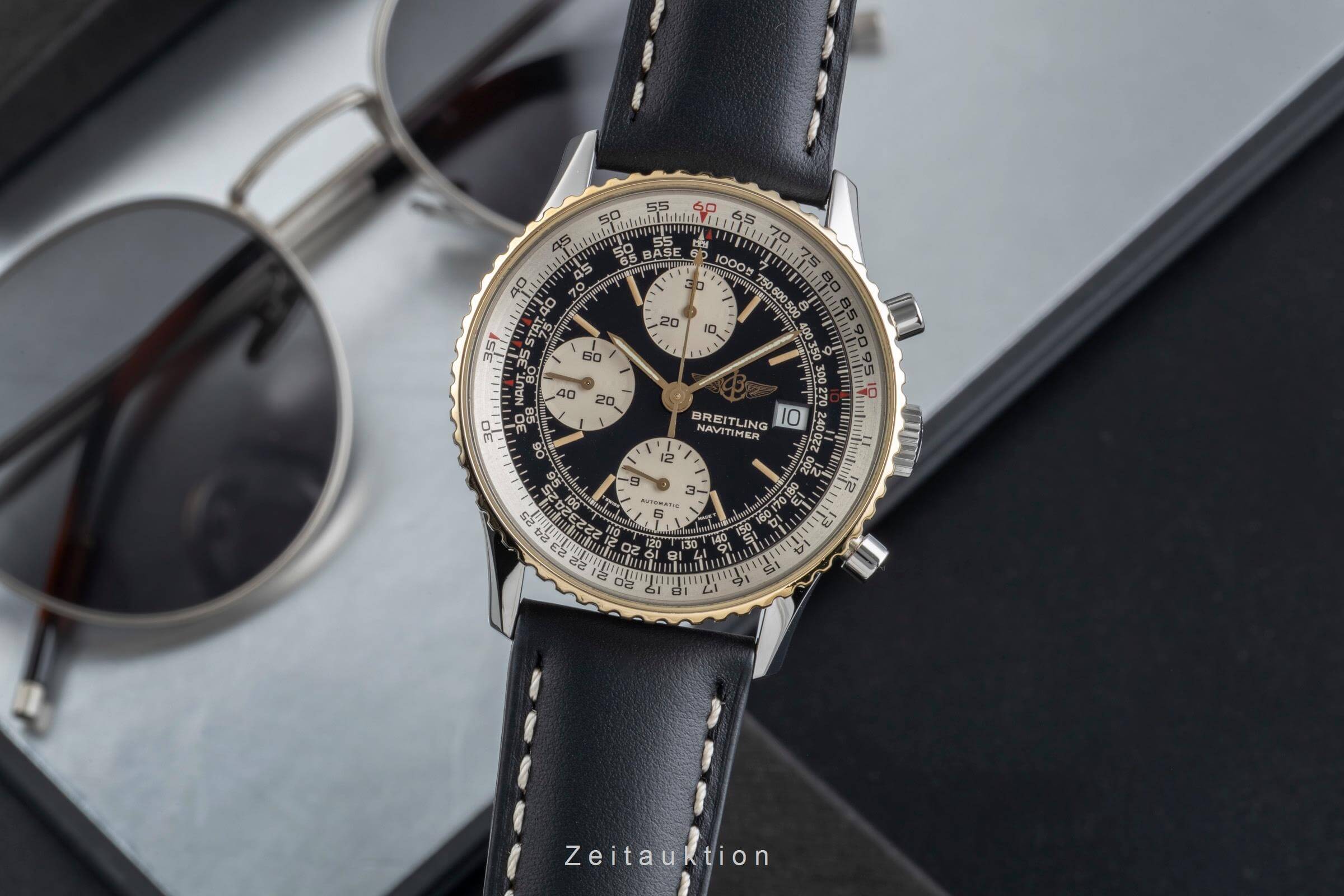 Breitling Navitimer chronographe acier / or  automatique montre pour hommes B13019  [2500272]