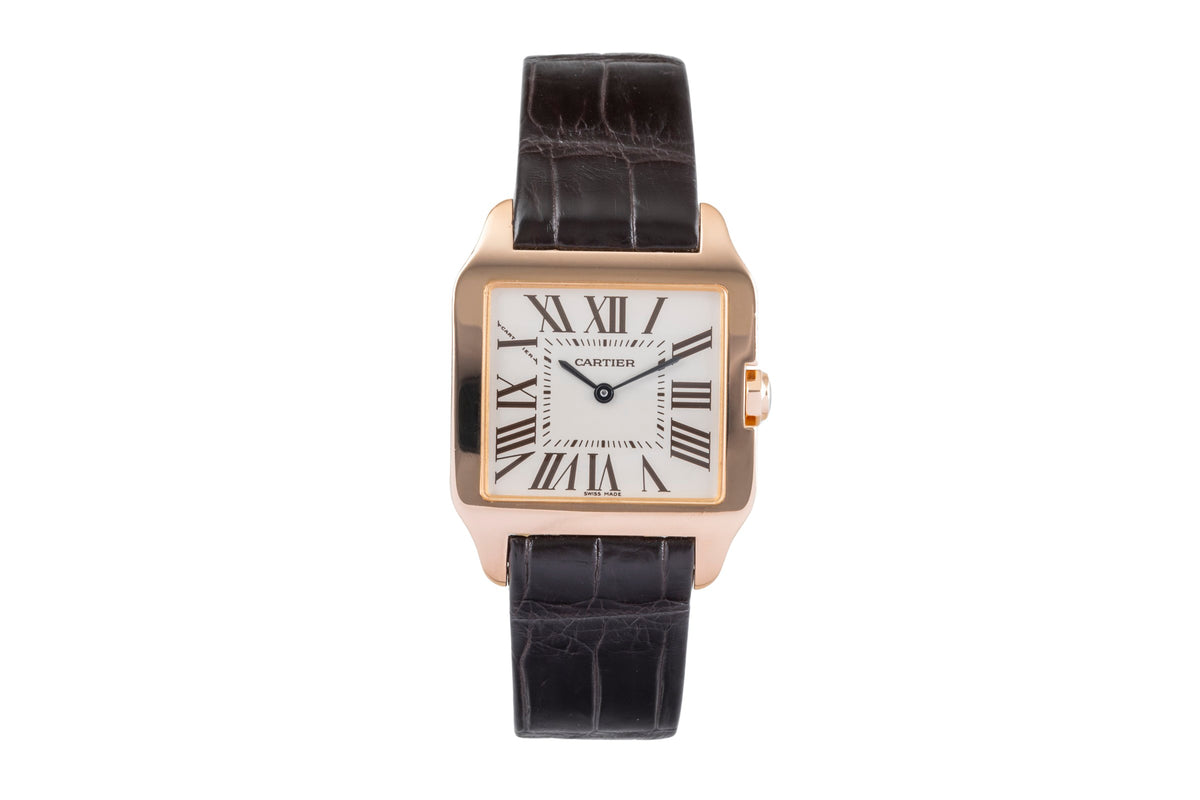 Cartier Santos Dumont 18 ct red gold quartz men's watch W2009251,2788  [2500275]