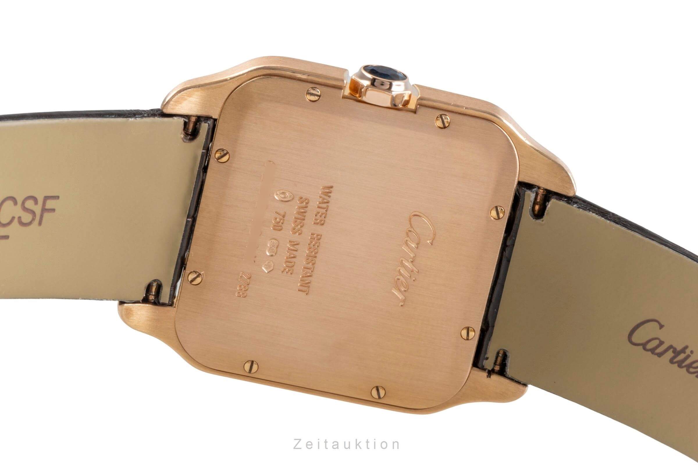 Cartier Santos Dumont or rouge 18 ct quartz montre pour hommes W2009251,2788  [2500275]