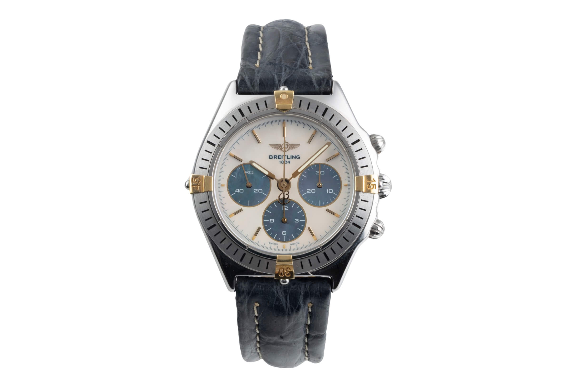 Breitling Callisto chronograph gilt / steel manual winding men's watch B11045  [2500277]