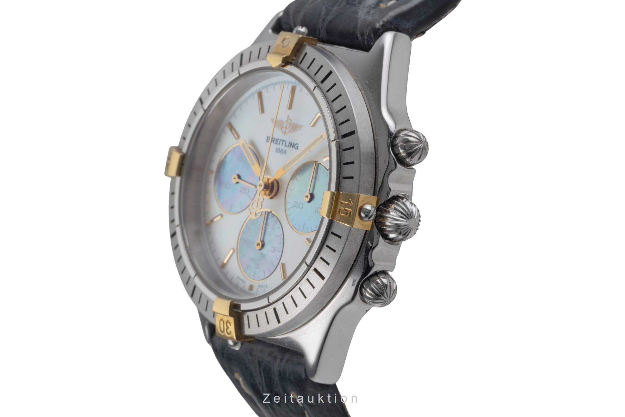 Breitling Callisto chronograph gilt / steel manual winding men's watch B11045  [2500277]