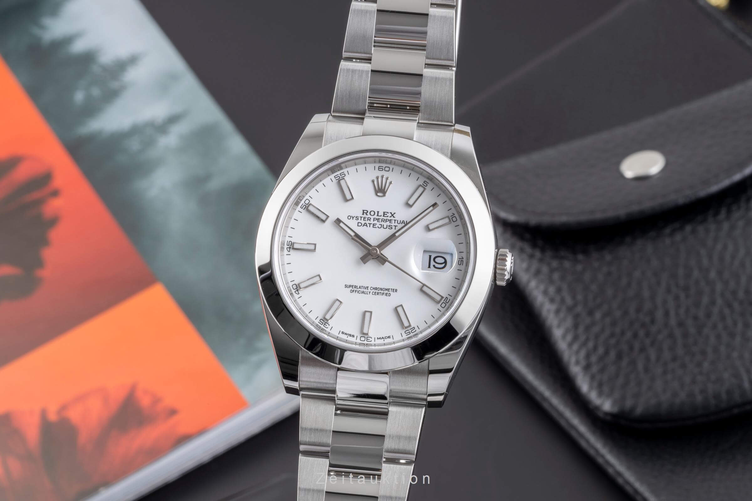 Rolex Datejust 41 Automatik Stahl Herrenuhr Oyster Perpetual 126300 B&P 2021 [2500295]