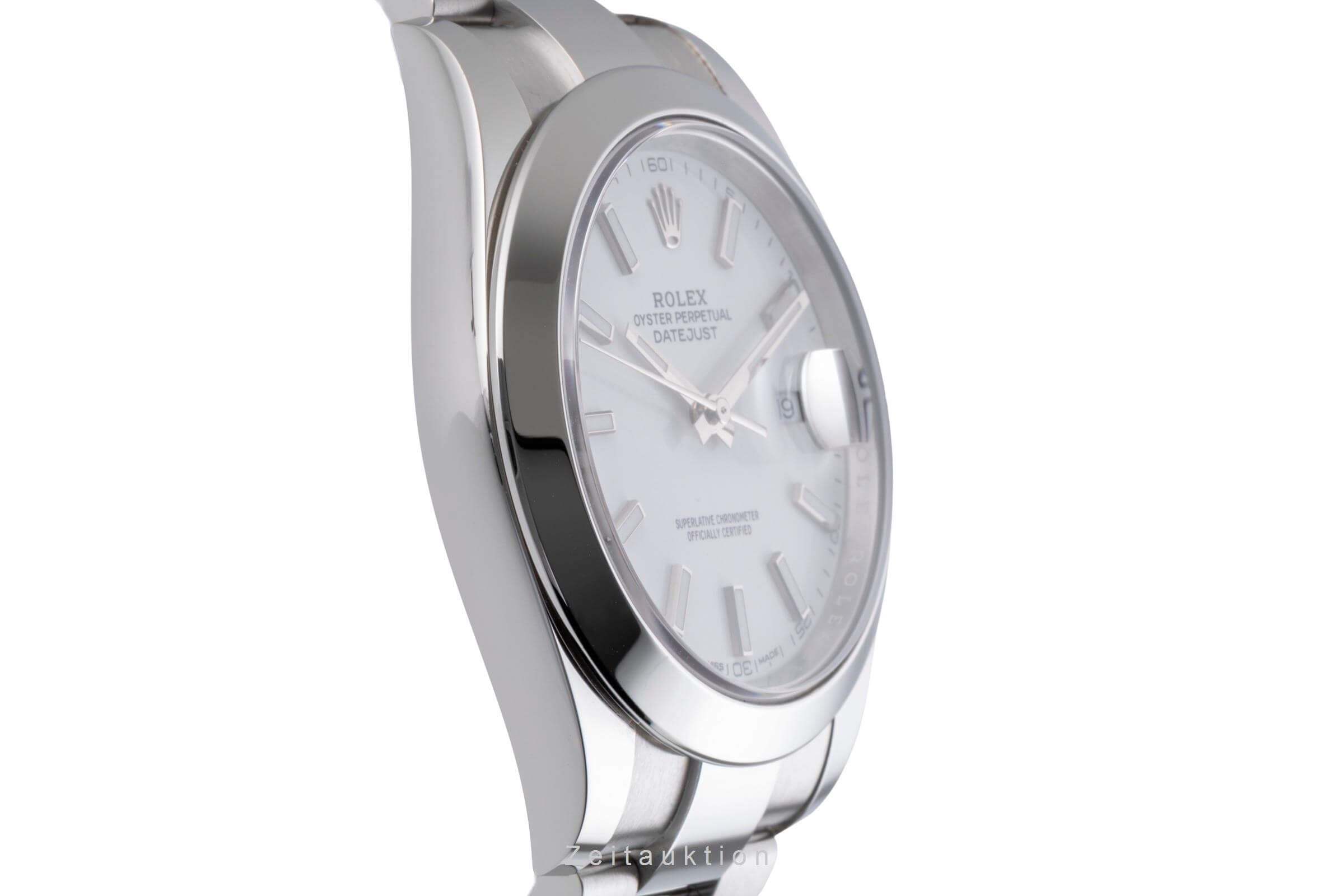 Rolex Datejust 41 Automatik Stahl Herrenuhr Oyster Perpetual 126300 B&P 2021 [2500295]