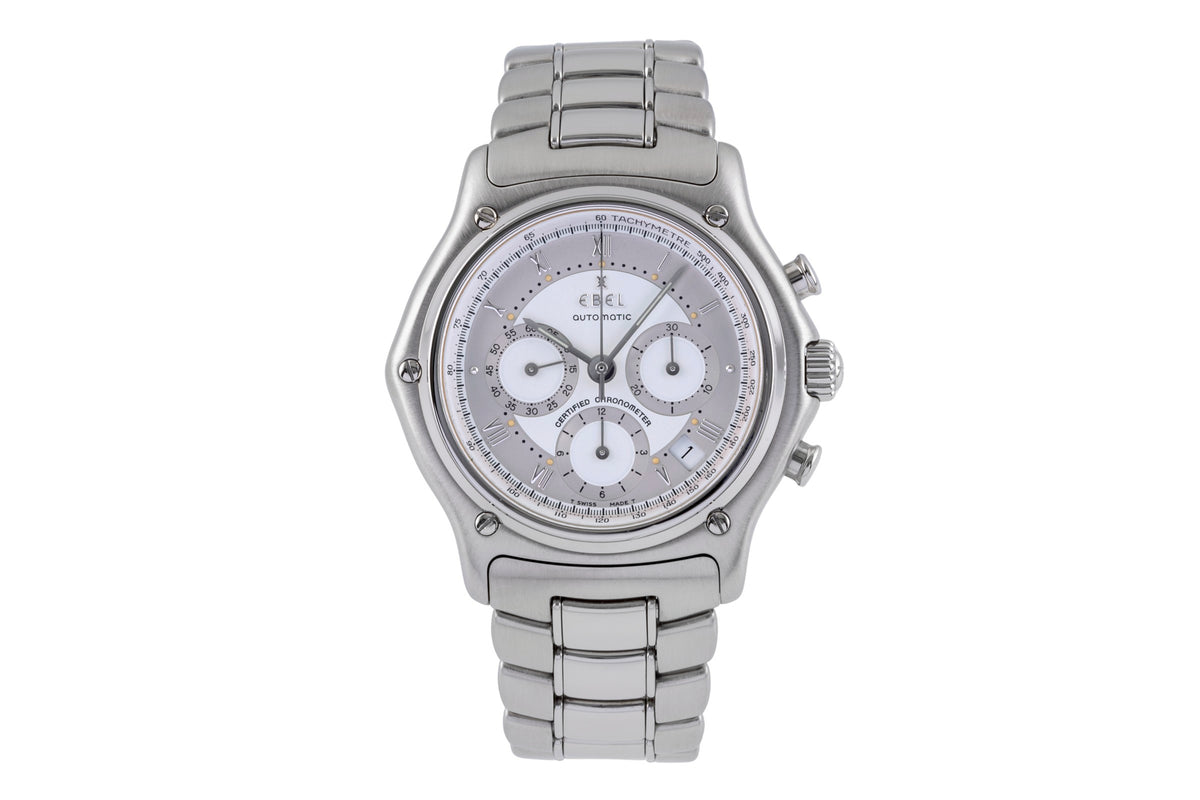 Ebel Le Modulor chronograph steel automatic men's watch E9137241 LP: 3800EUR  [2500301]