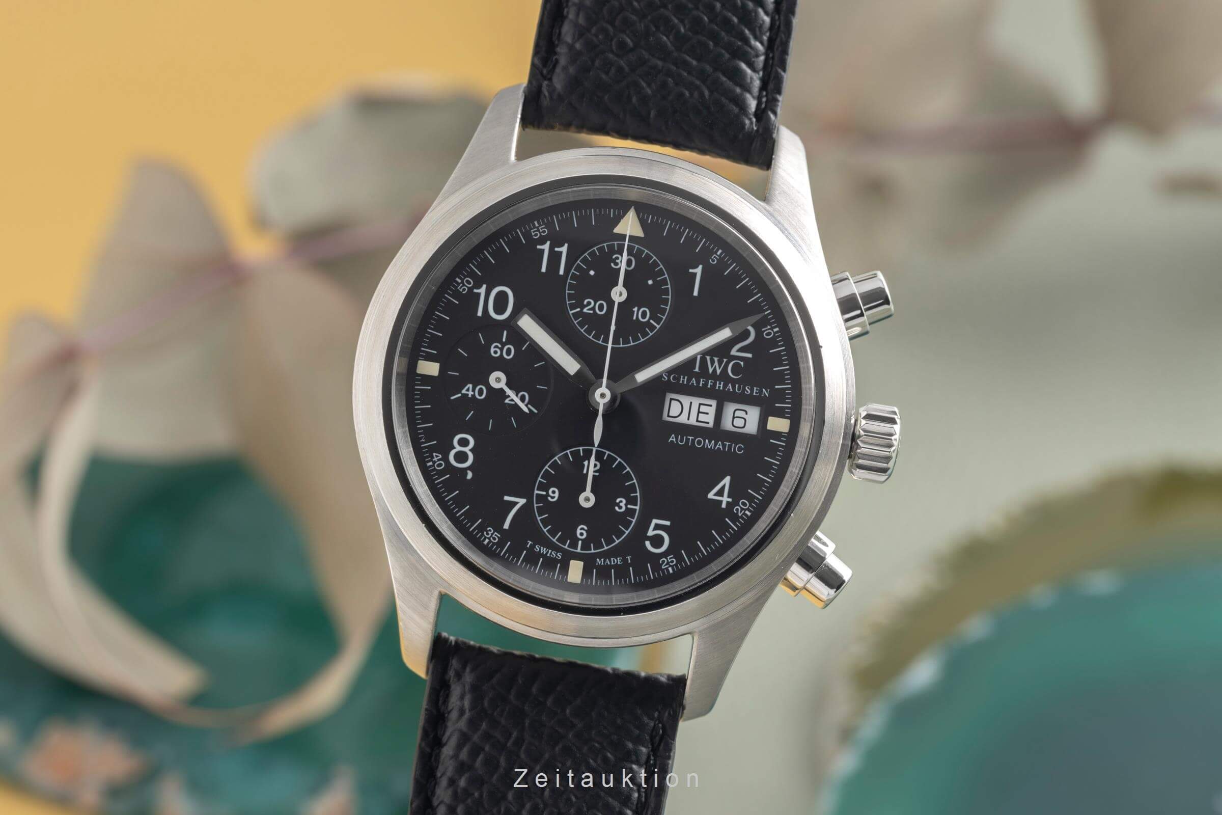 IWC Pilot cronografo acciaio automatismo orologio da uomo IW370601 LP: 5700EUR  [2500302]