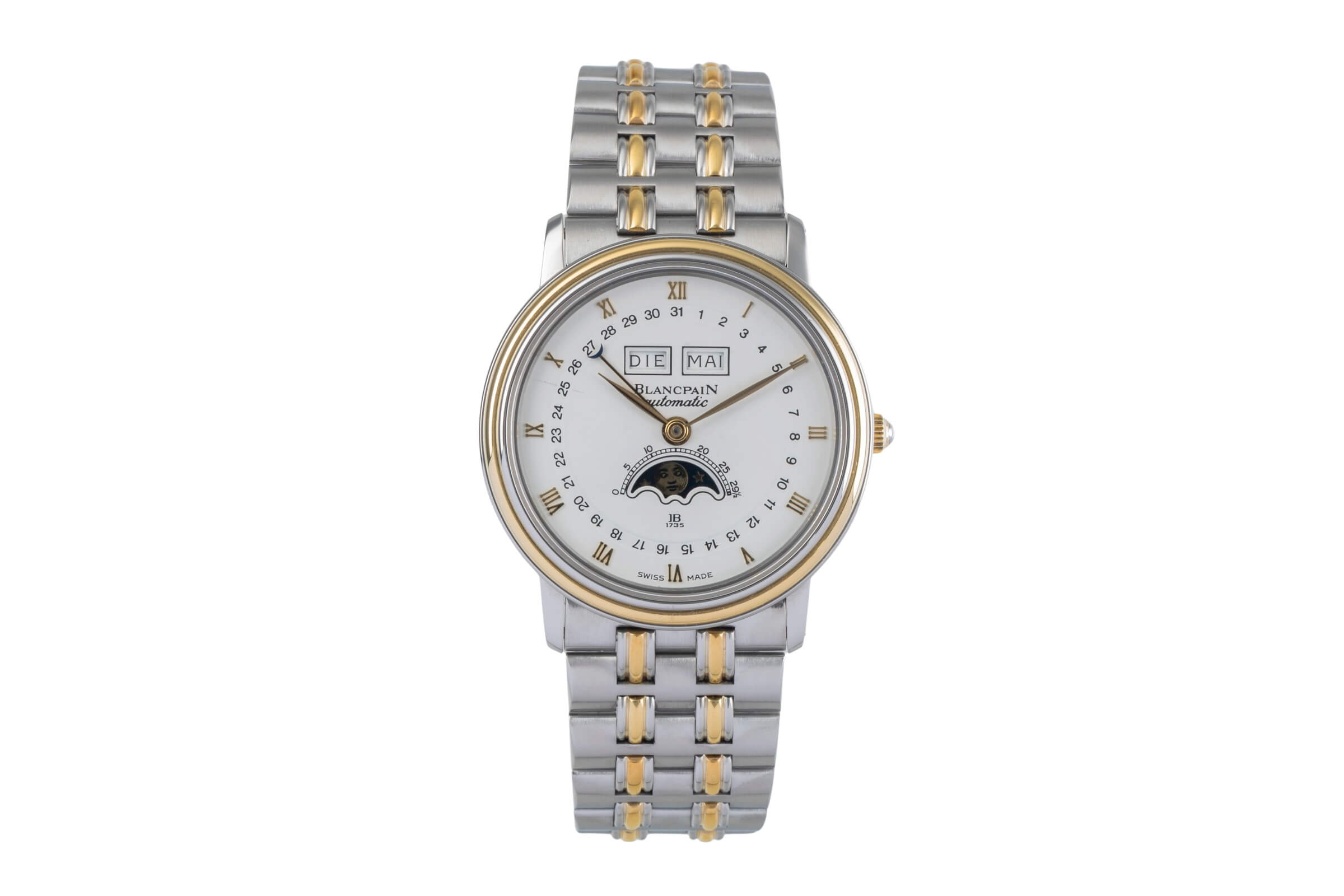 Blancpain Villeret steel / gold automatic men's watch 6595  [2500305]