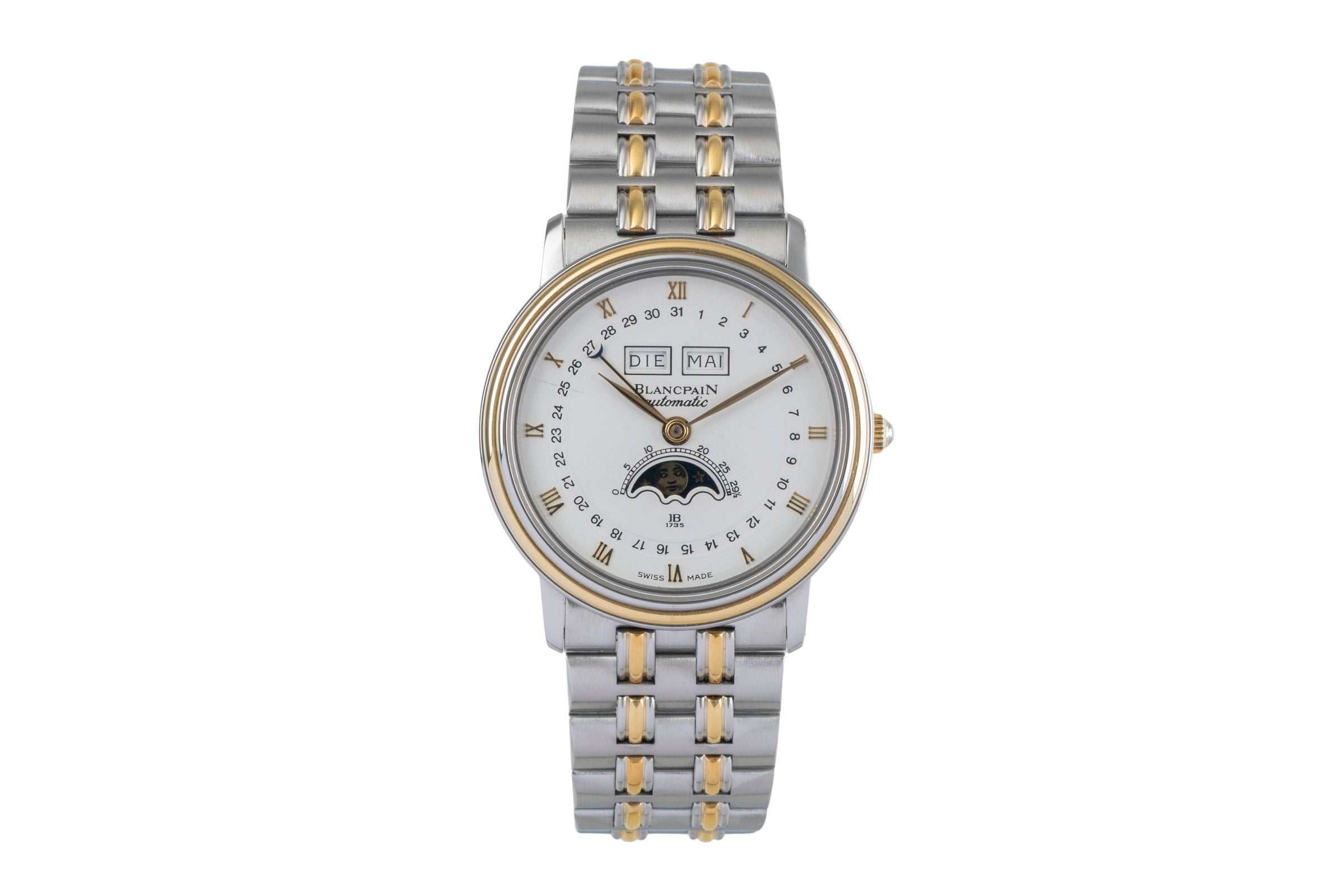 Blancpain Villeret steel / gold automatic men's watch 6595  [2500305]