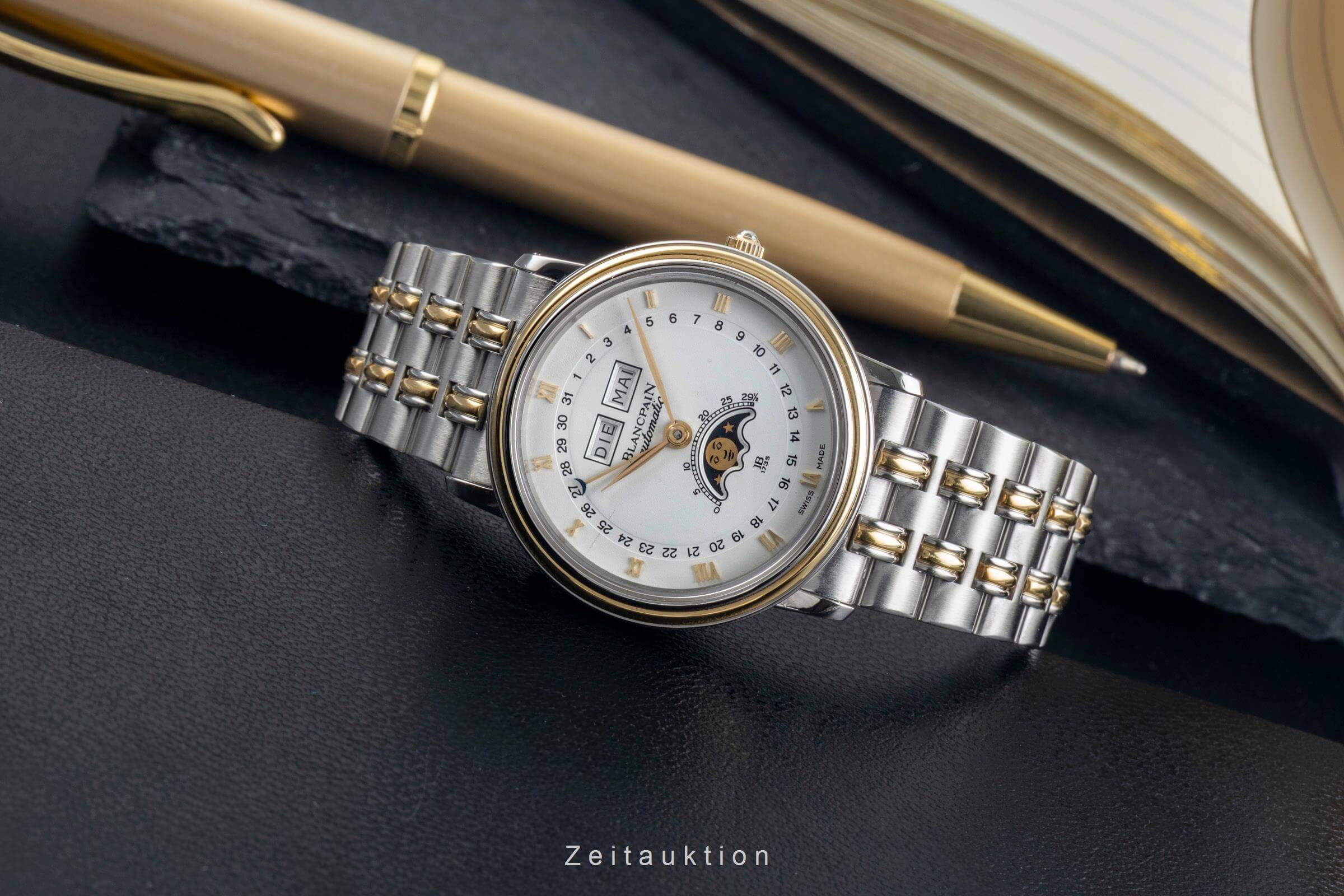 Blancpain Villeret steel / gold automatic men's watch 6595  [2500305]