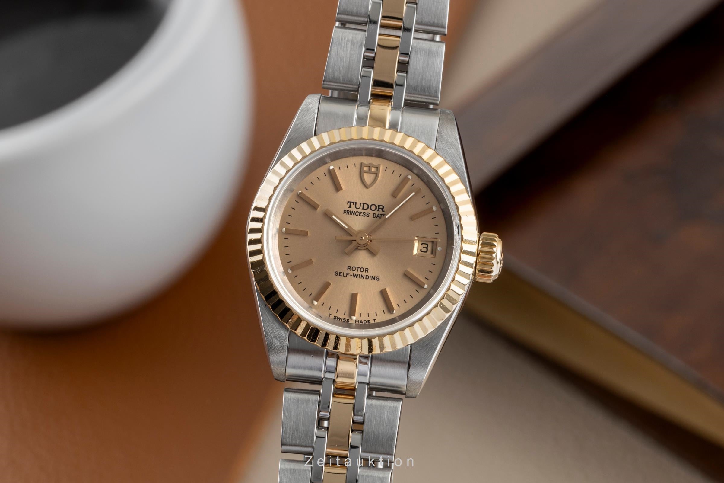 Tudor Princess Date acero / oro automático reloj para damas  92413  [2500310]