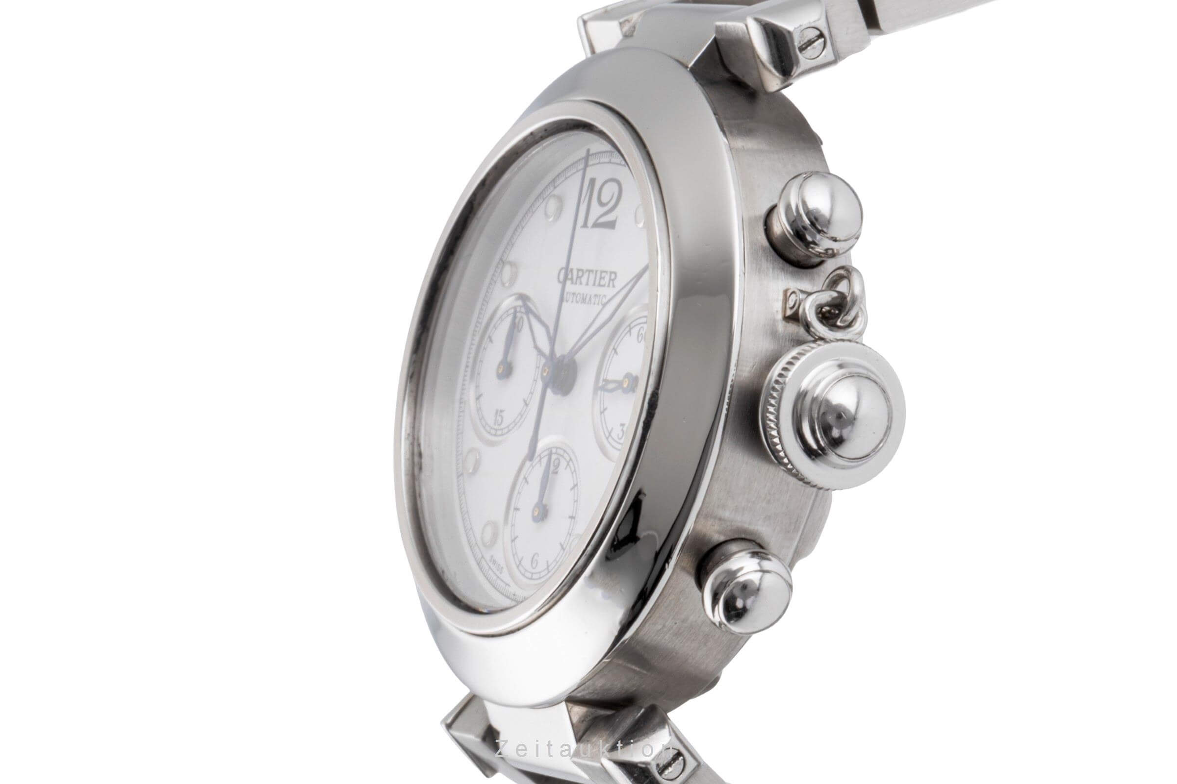 Cartier Pasha chronograph steel automatic men's watch W31039M7 LP: 7200EUR  [2500326]