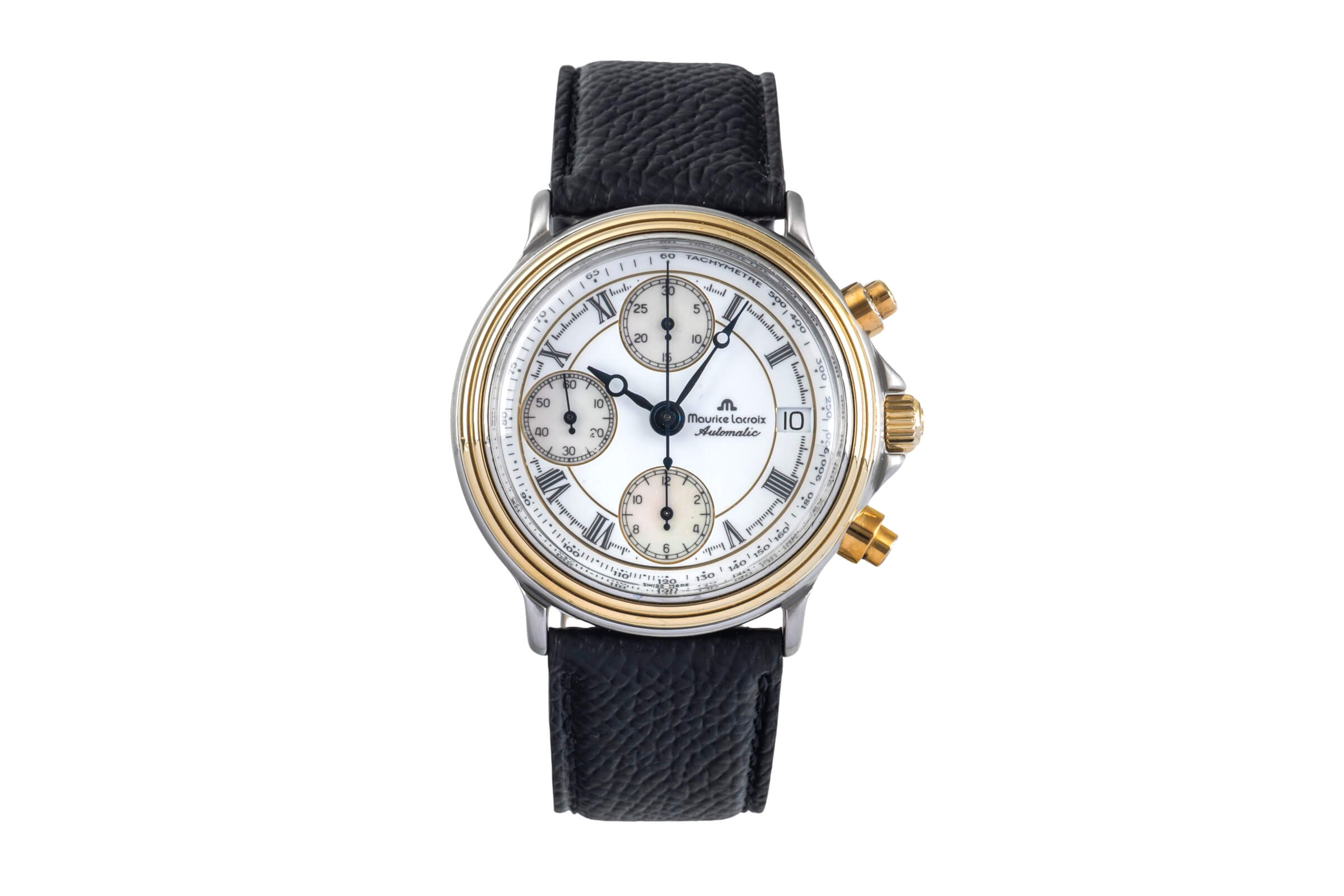 Maurice Lacroix Croneo chronograph gilt / steel automatic Ref