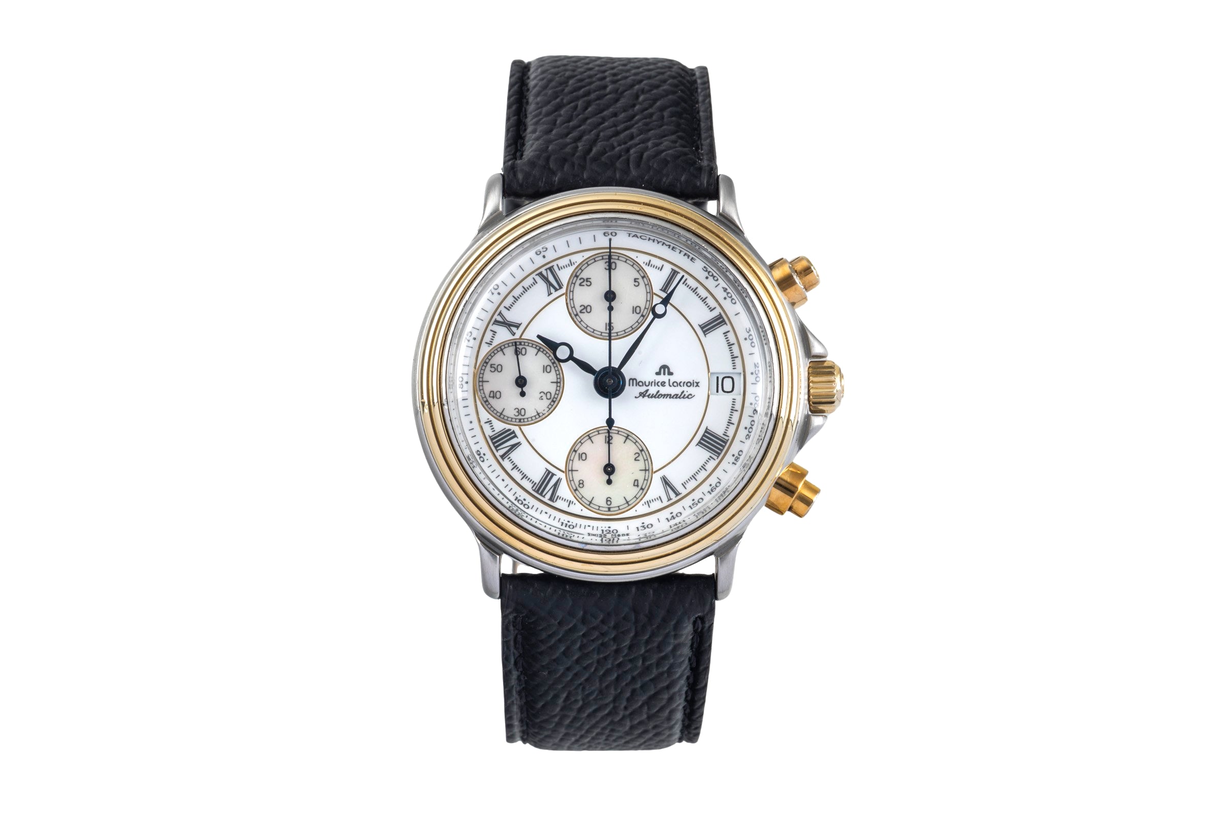 Maurice Lacroix Croneo chronograph gilt / steel automatic Ref