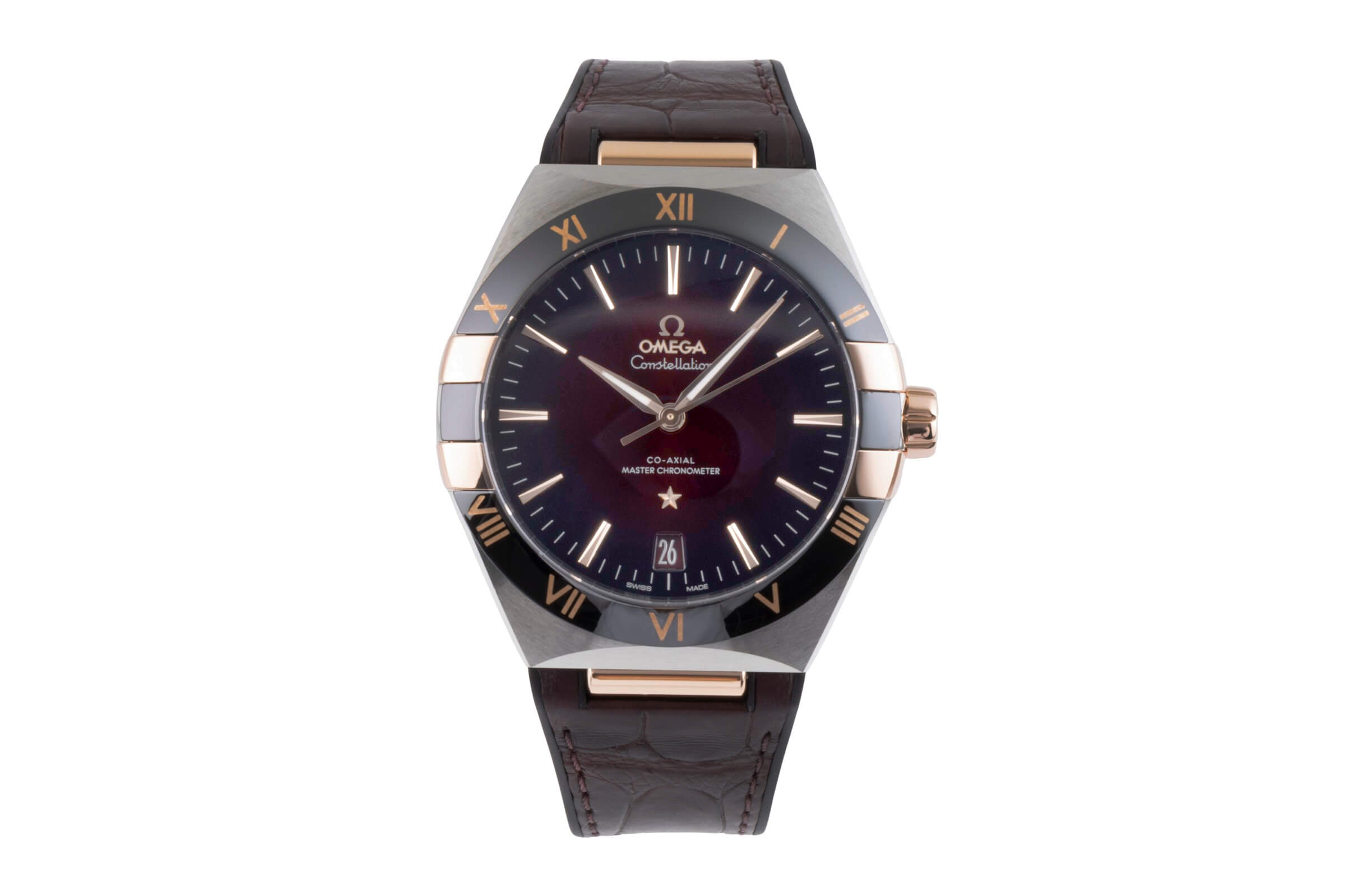 Omega Constellation ceramic / steel automatic men's watch 131.23.41.21.11.001  [2500344]