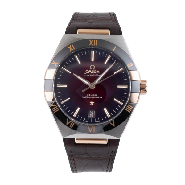 Omega Constellation ceramic / steel automatic men's watch 131.23.41.21.11.001  [2500344]