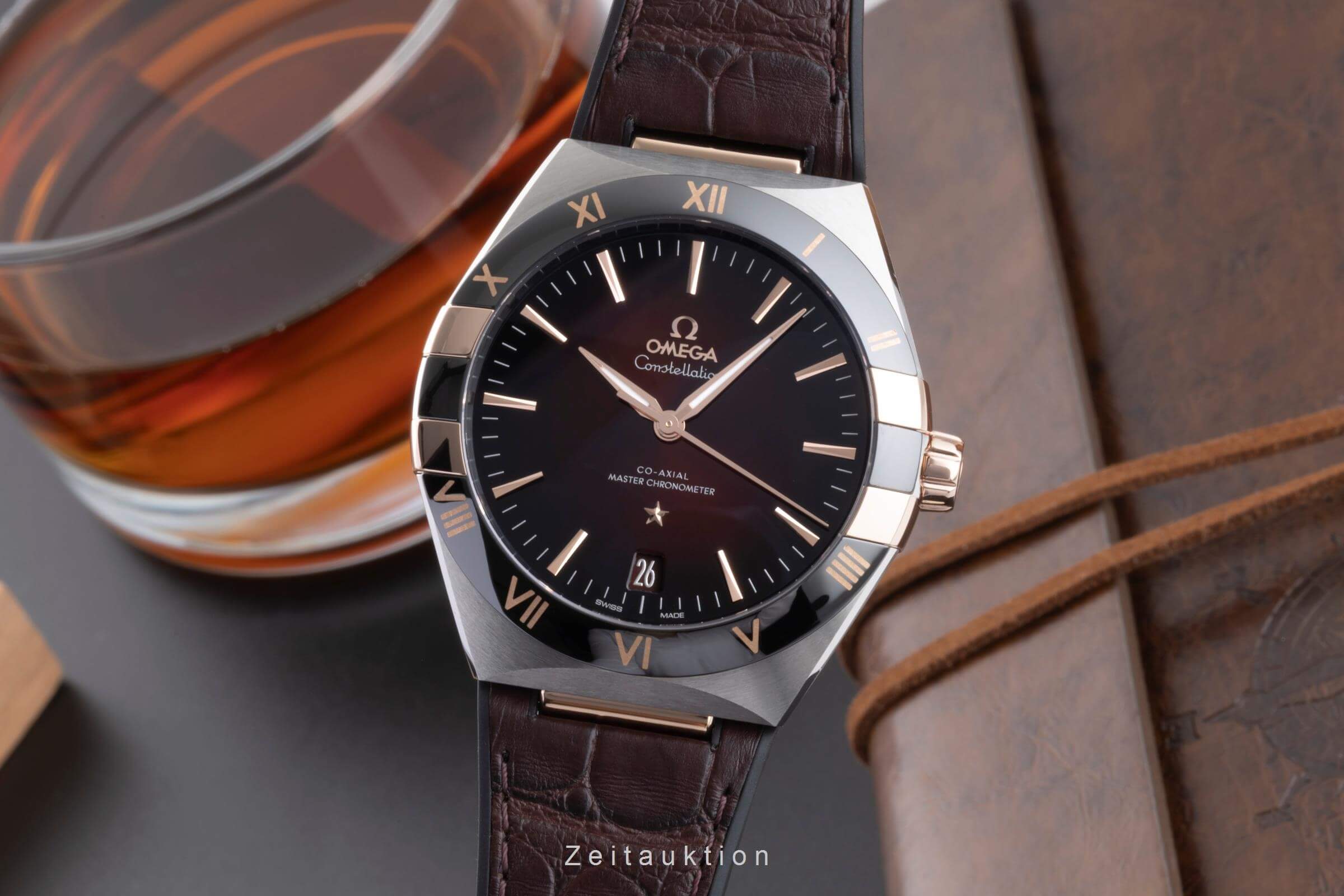 Omega Constellation ceramic / steel automatic men's watch 131.23.41.21.11.001  [2500344]