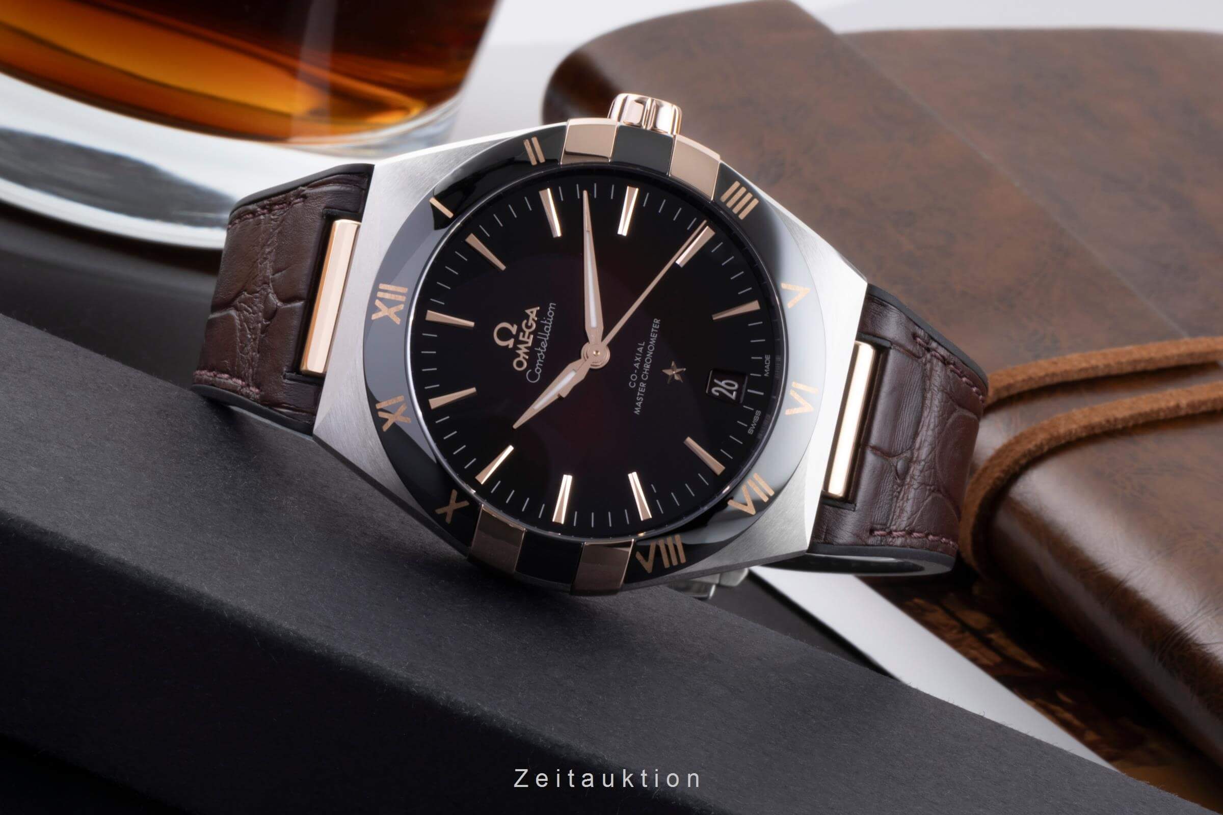 Omega Constellation ceramic / steel automatic men's watch 131.23.41.21.11.001  [2500344]