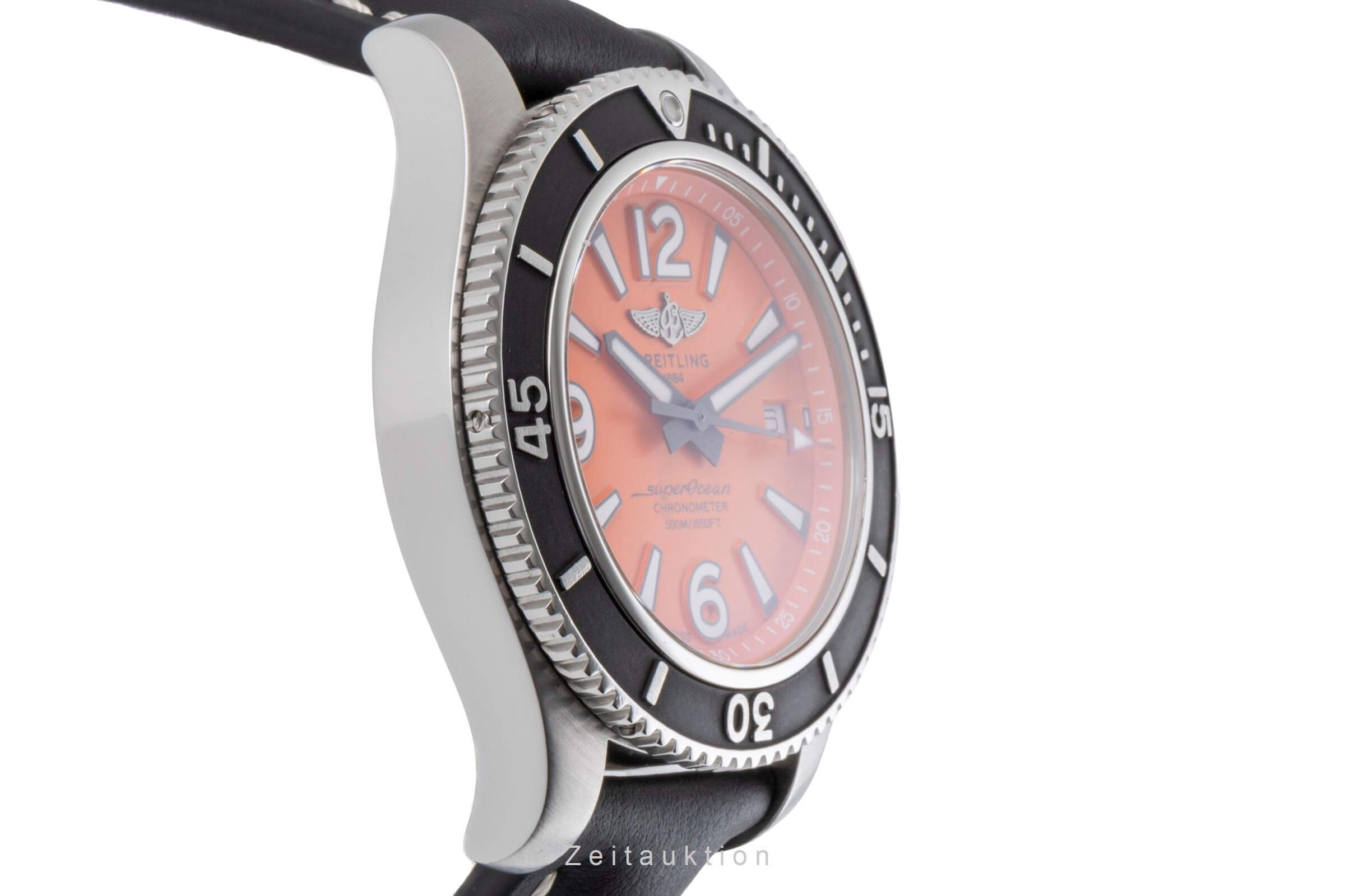 Breitling Superocean 42 Orange Dial Edelstahl Automatik Herrenuhr Ref. A17366  [2500357]