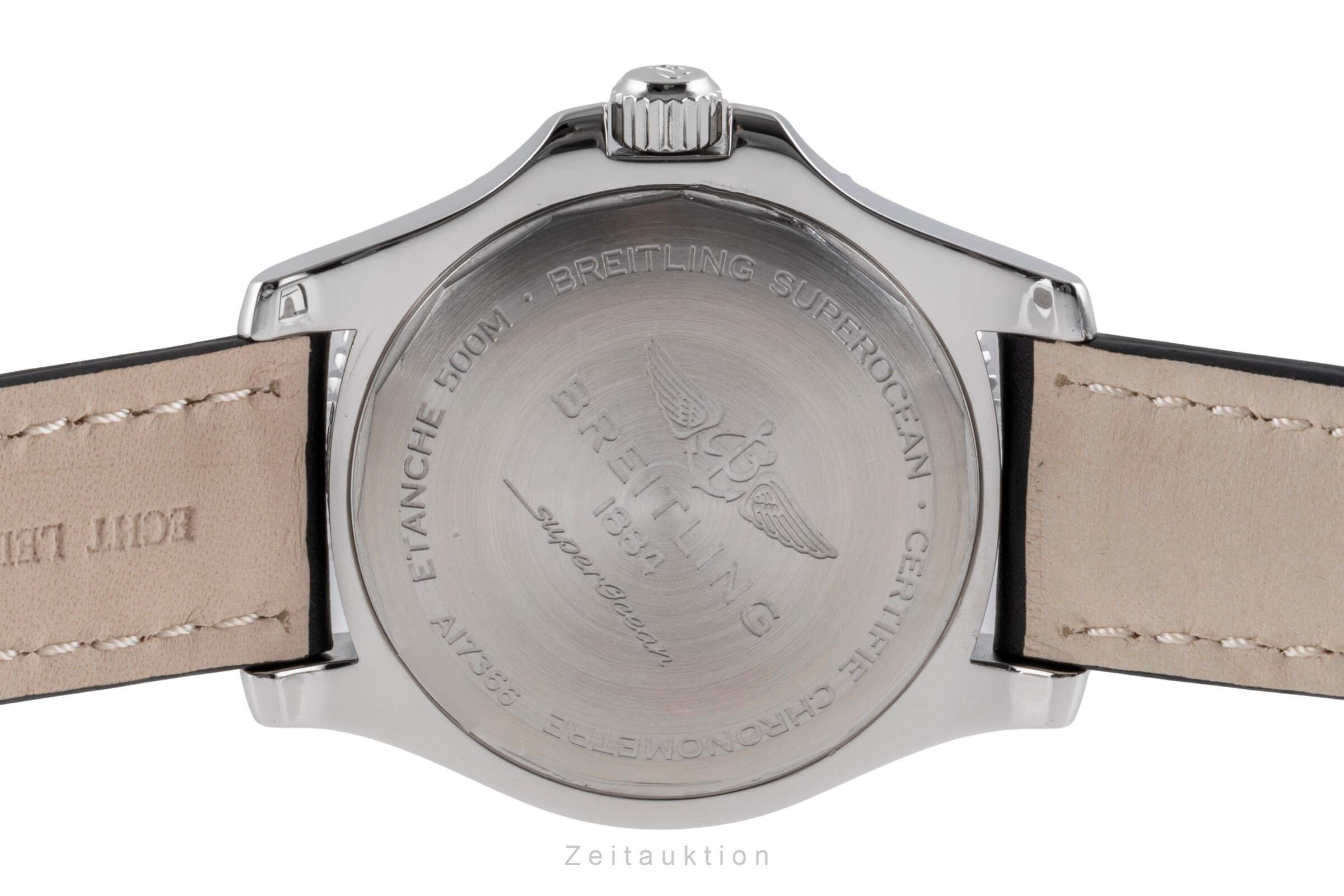 Breitling Superocean 42 Orange Dial Edelstahl Automatik Herrenuhr Ref. A17366  [2500357]