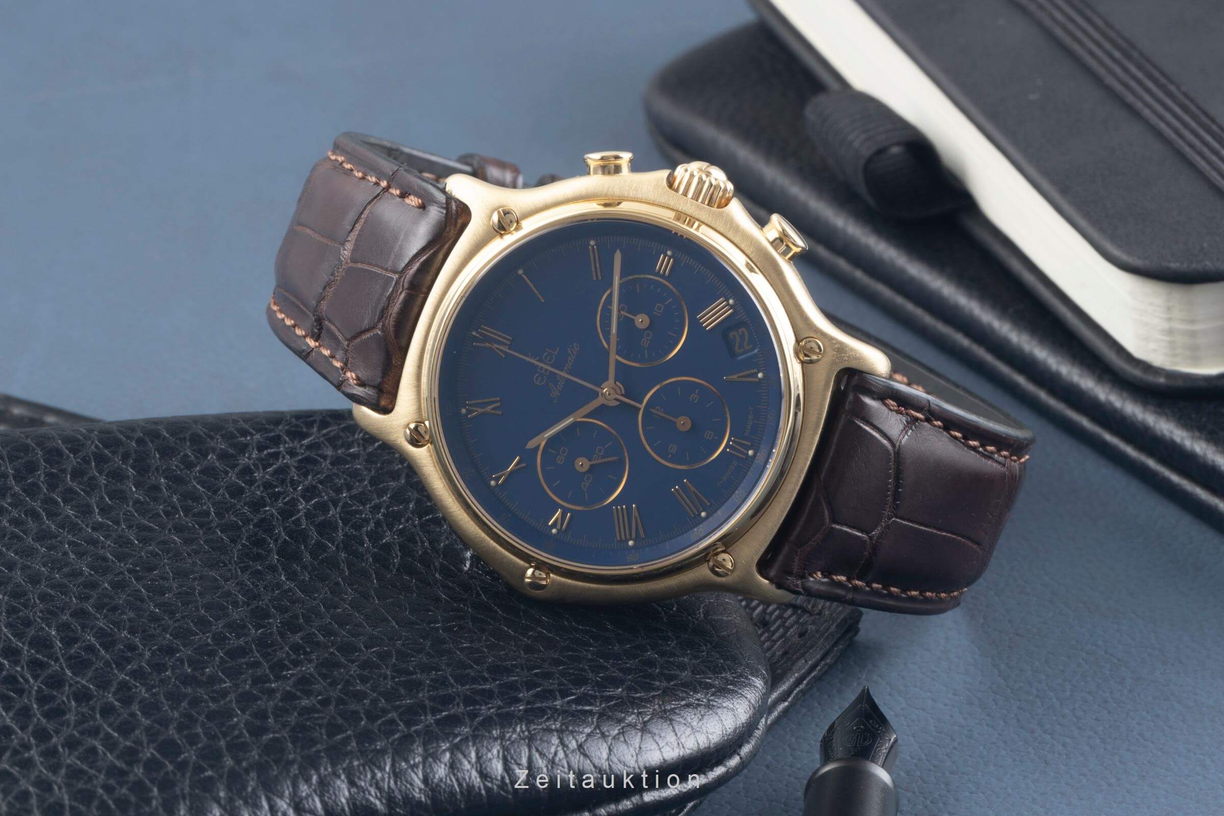 Ebel 1911 chronograph 18 ct gold automatic men's watch 8134901  [2500361]