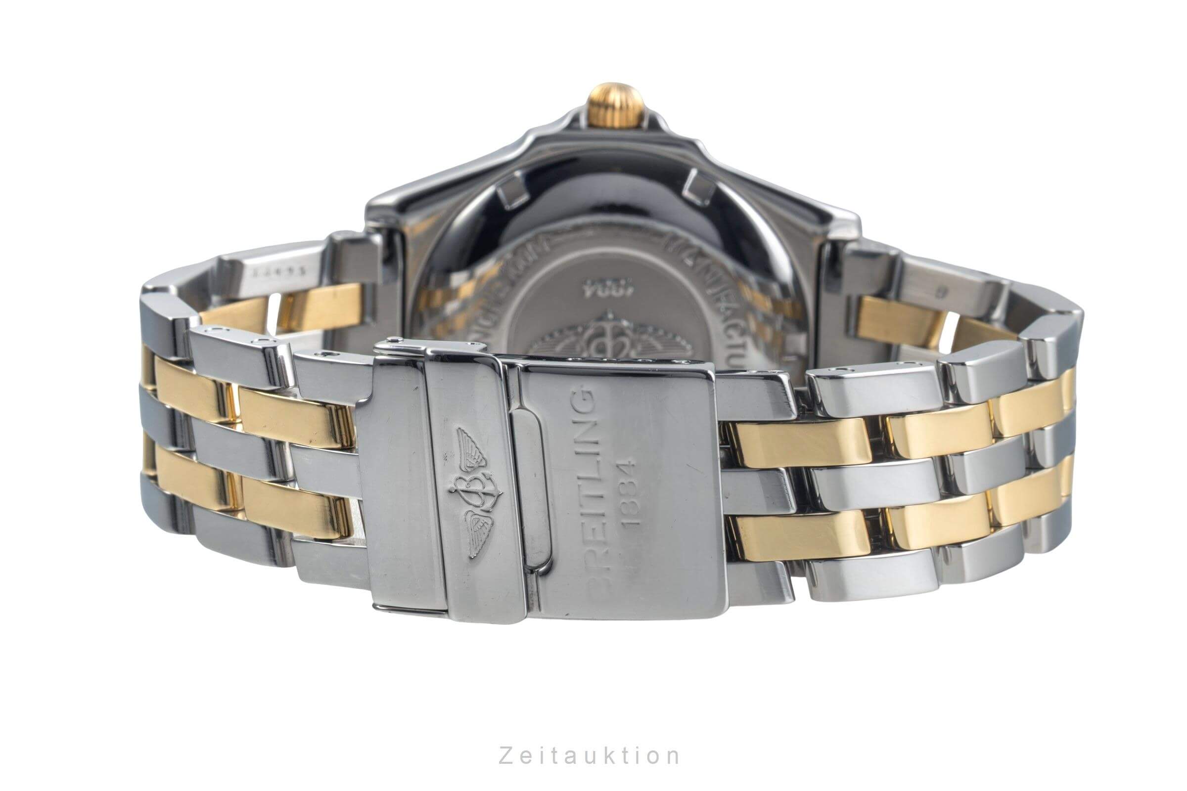 Breitling Wings Stahl / Gold Automatik Datum Herrenuhr Ref. B10050 Papiere 1998 [2500375]