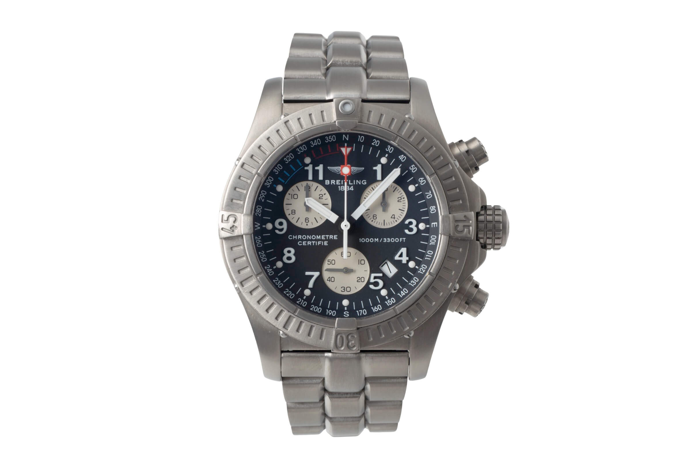 Breitling Avenger chronograph titanium quartz Kal. B73 Ref. E73360