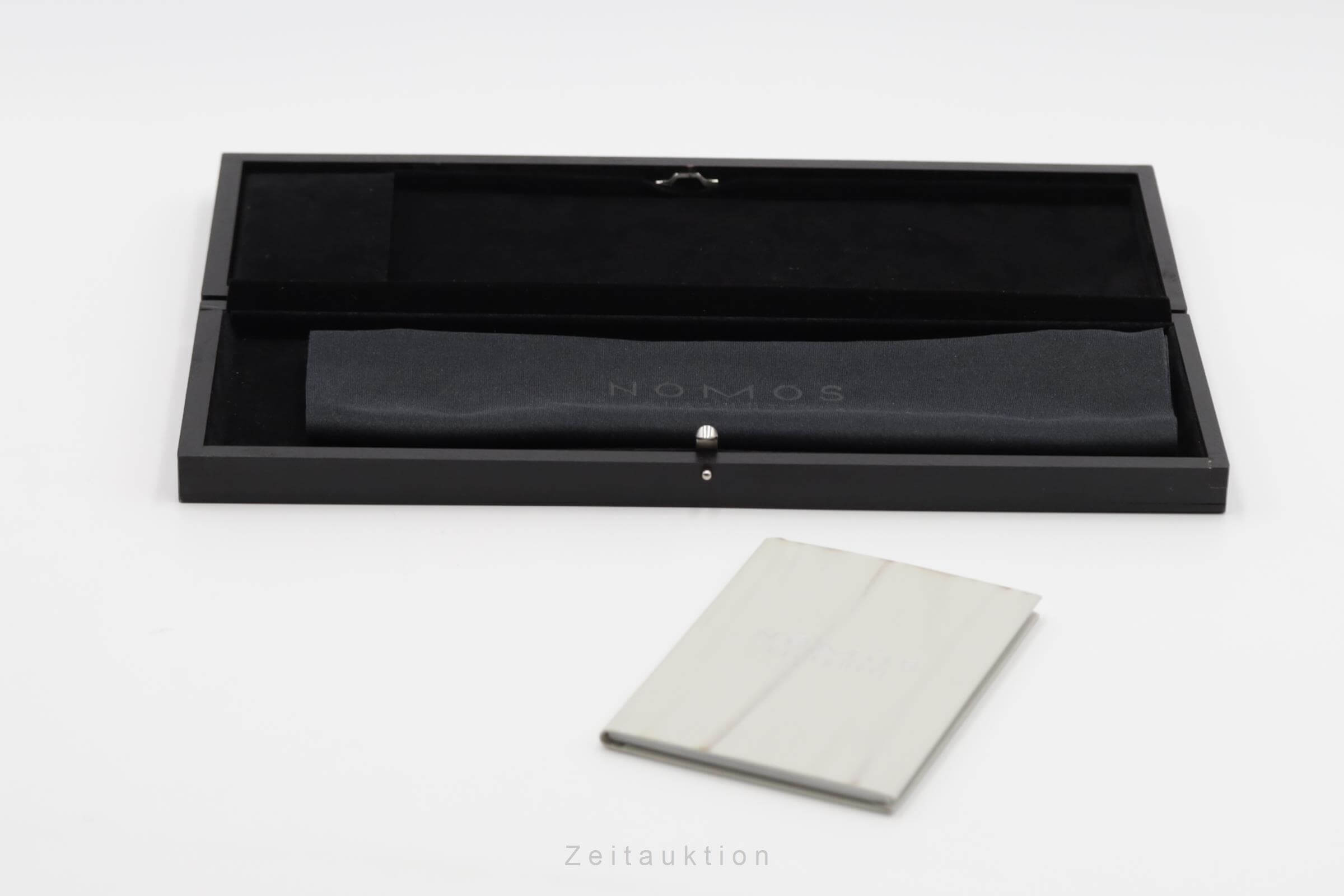 Nomos Tangente Norma PVD Schwarz Edelstahl Handaufzug Herrenuhr Ref. 129 B&P [2500391]