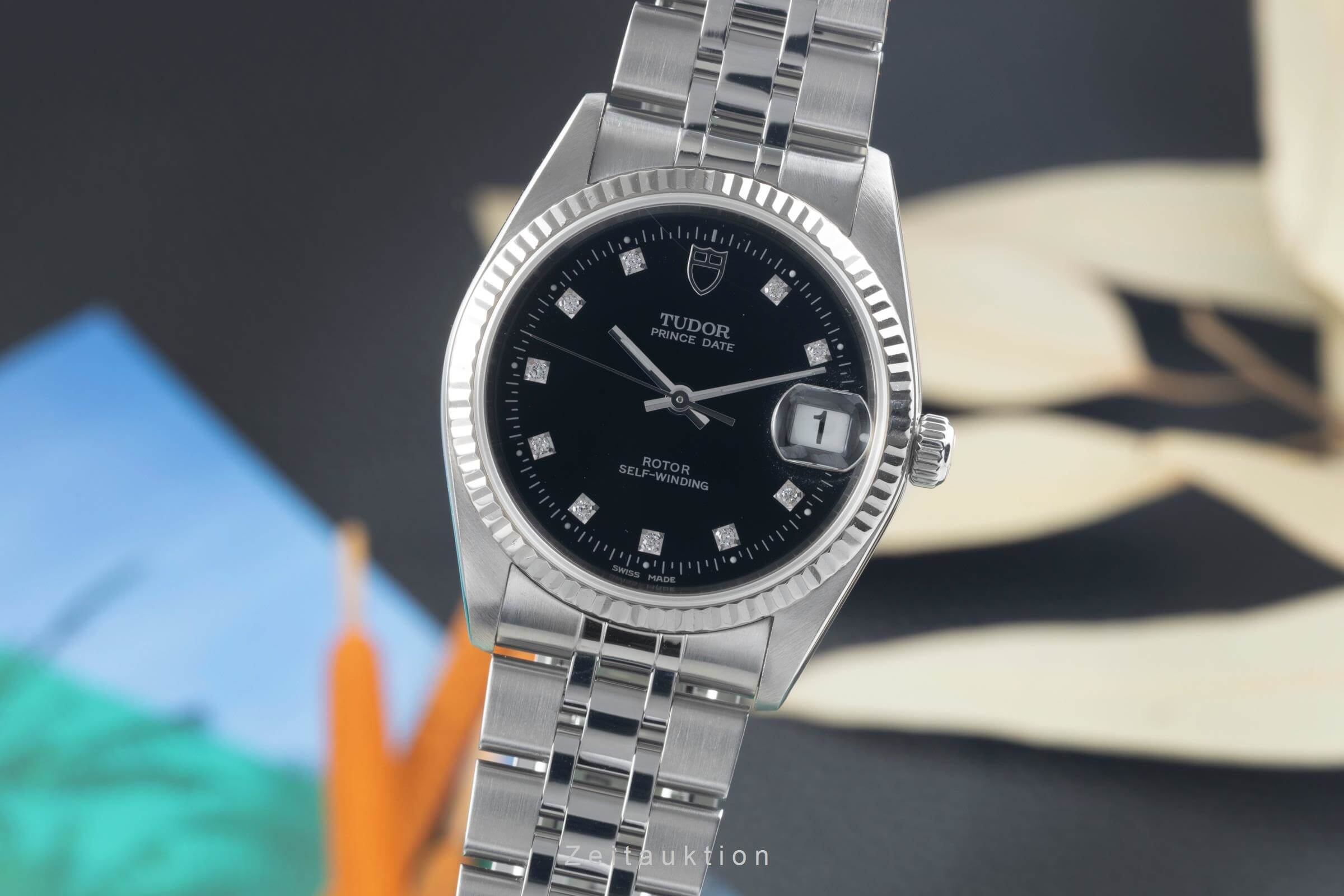 Tudor Prince Date steel / white gold automatic men's watch 74034  [2500401]